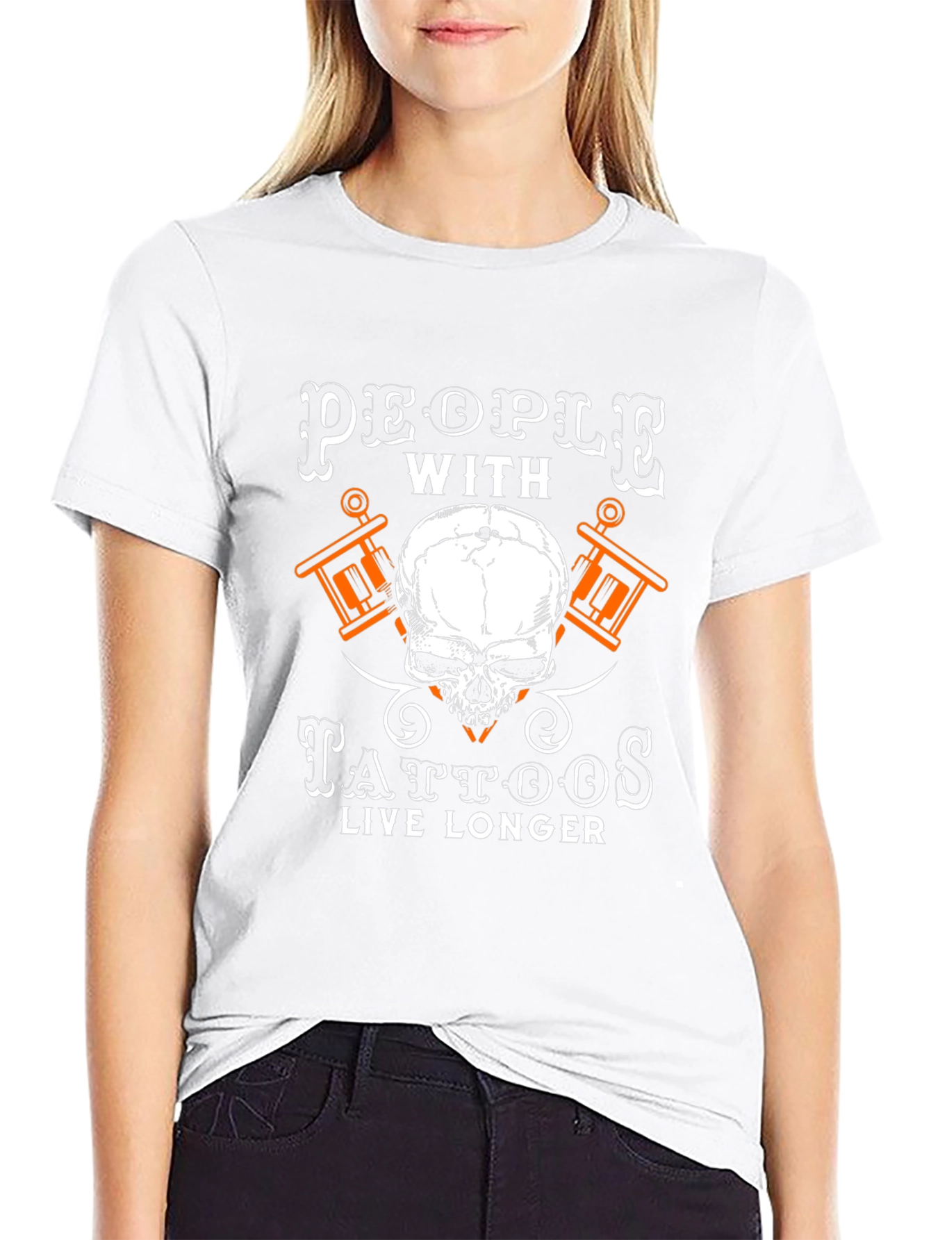 Tattoo Lovers Skull Graphic T-Shirt