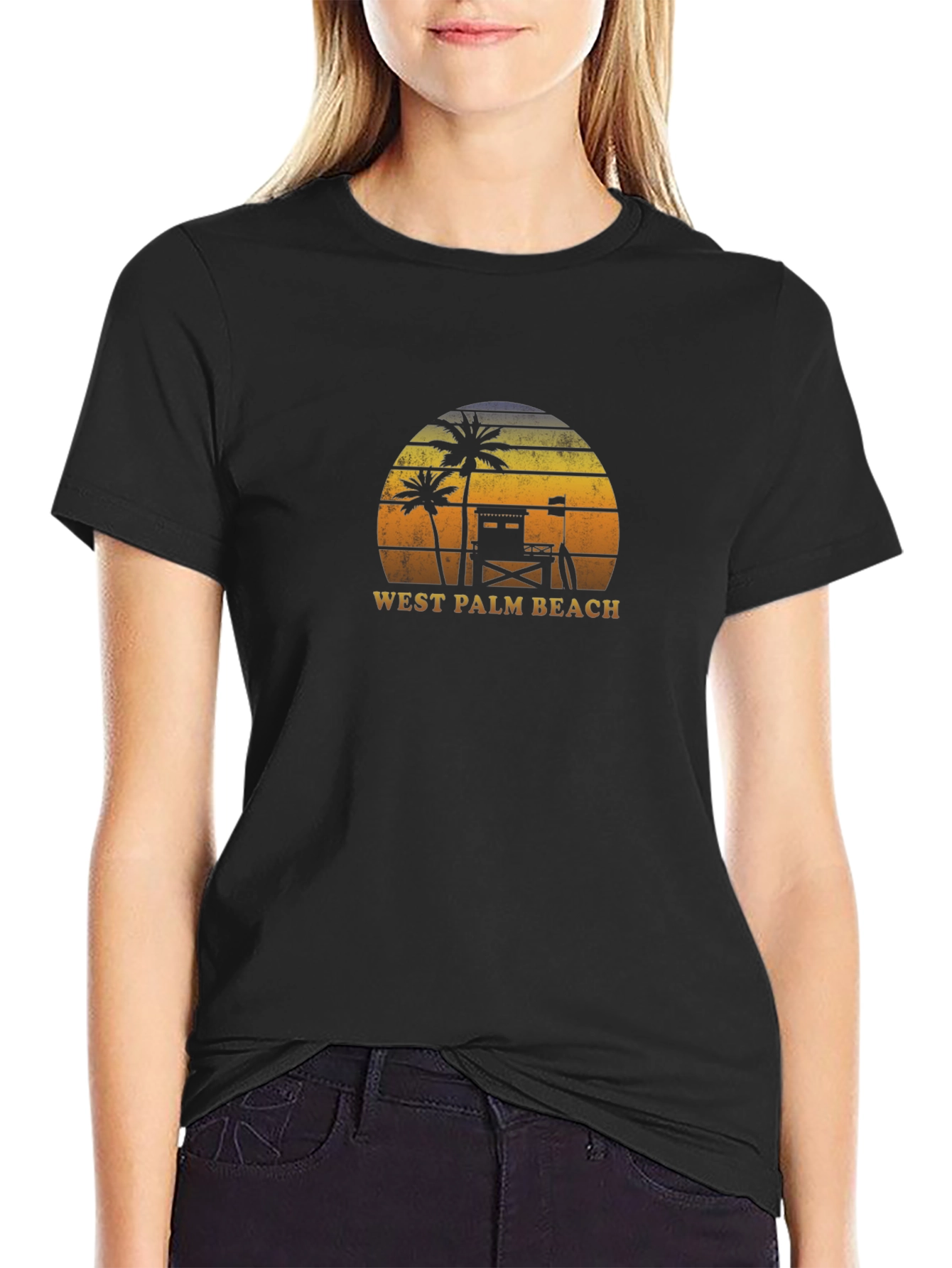 West Palm Beach Sunset Graphic T-Shirt