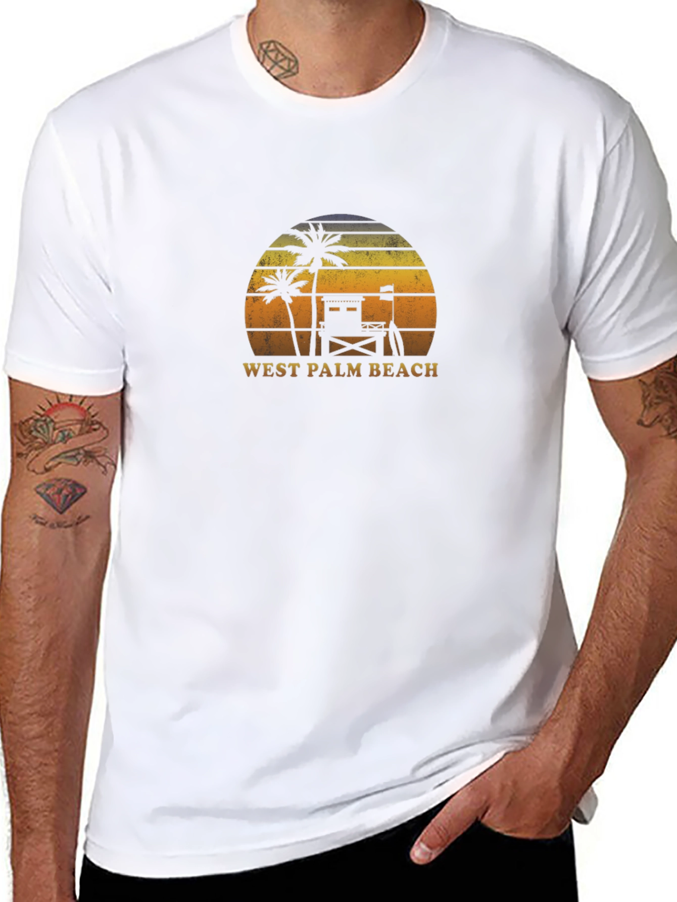 West Palm Beach Sunset Graphic T-Shirt