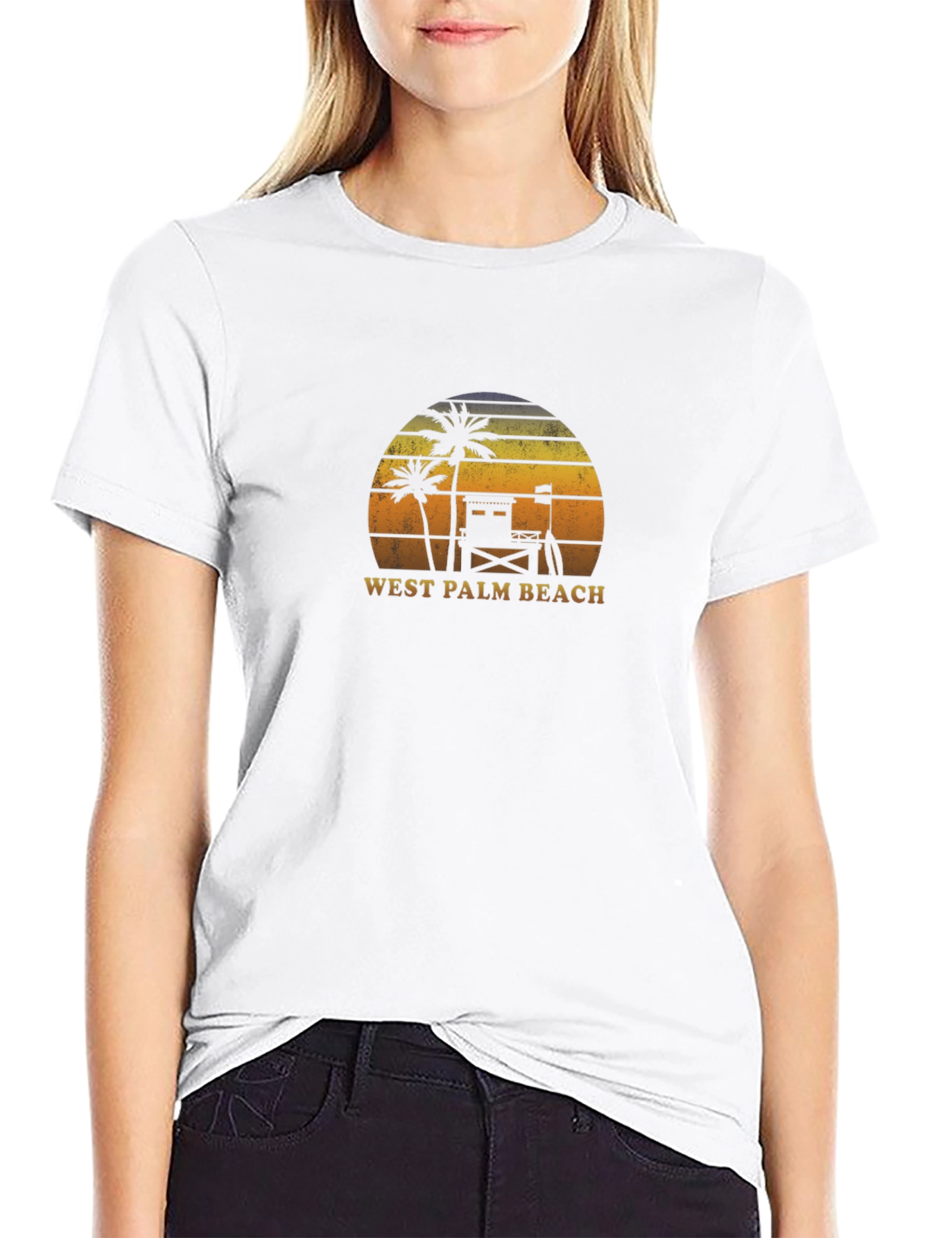 West Palm Beach Sunset Graphic T-Shirt