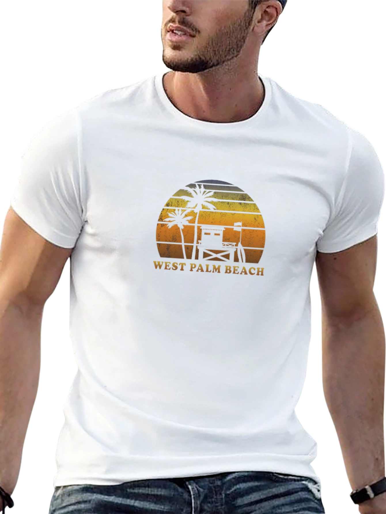 West Palm Beach Sunset Graphic T-Shirt