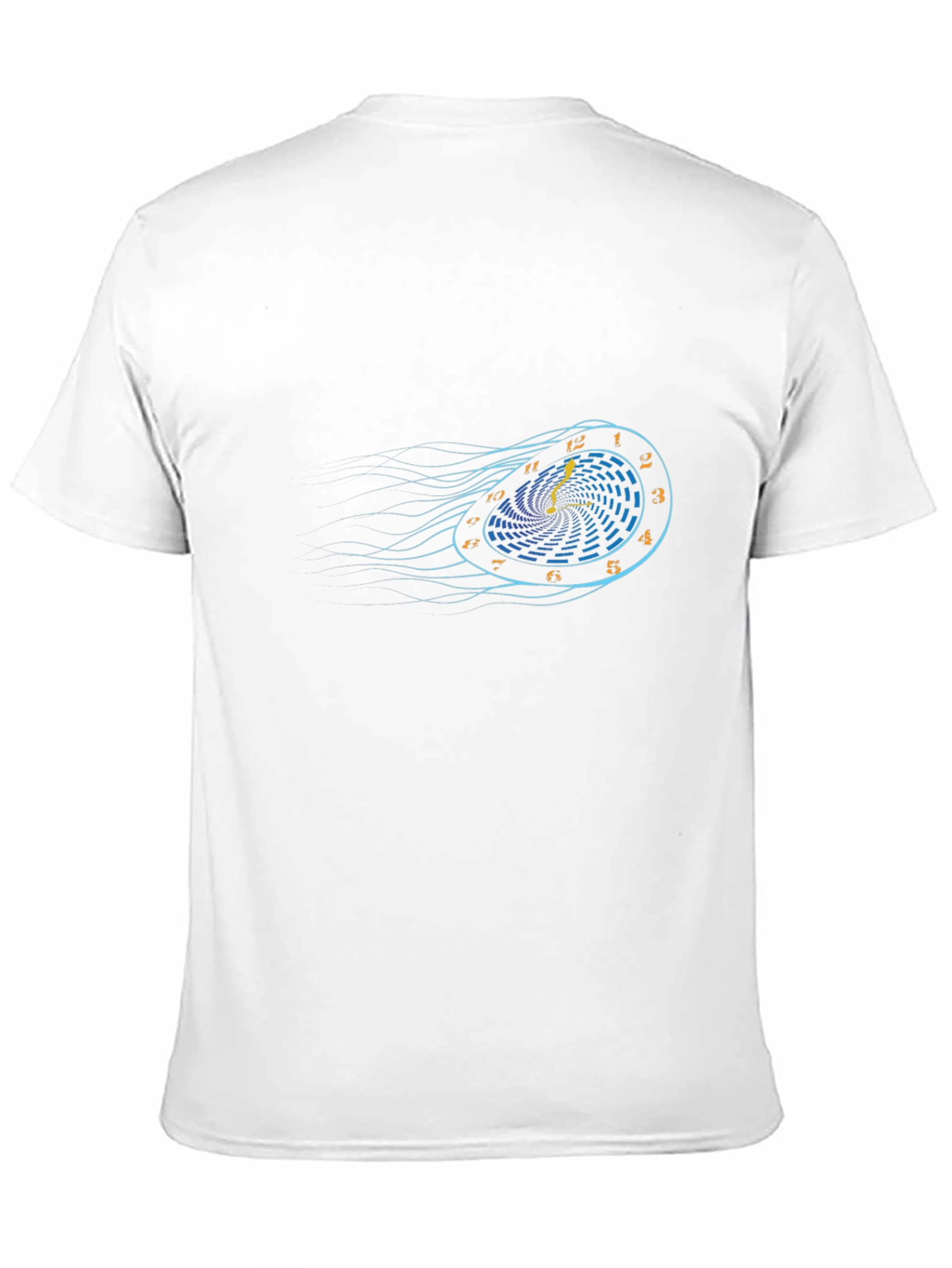 Time Warp Black T-Shirt - Retro Clock Design