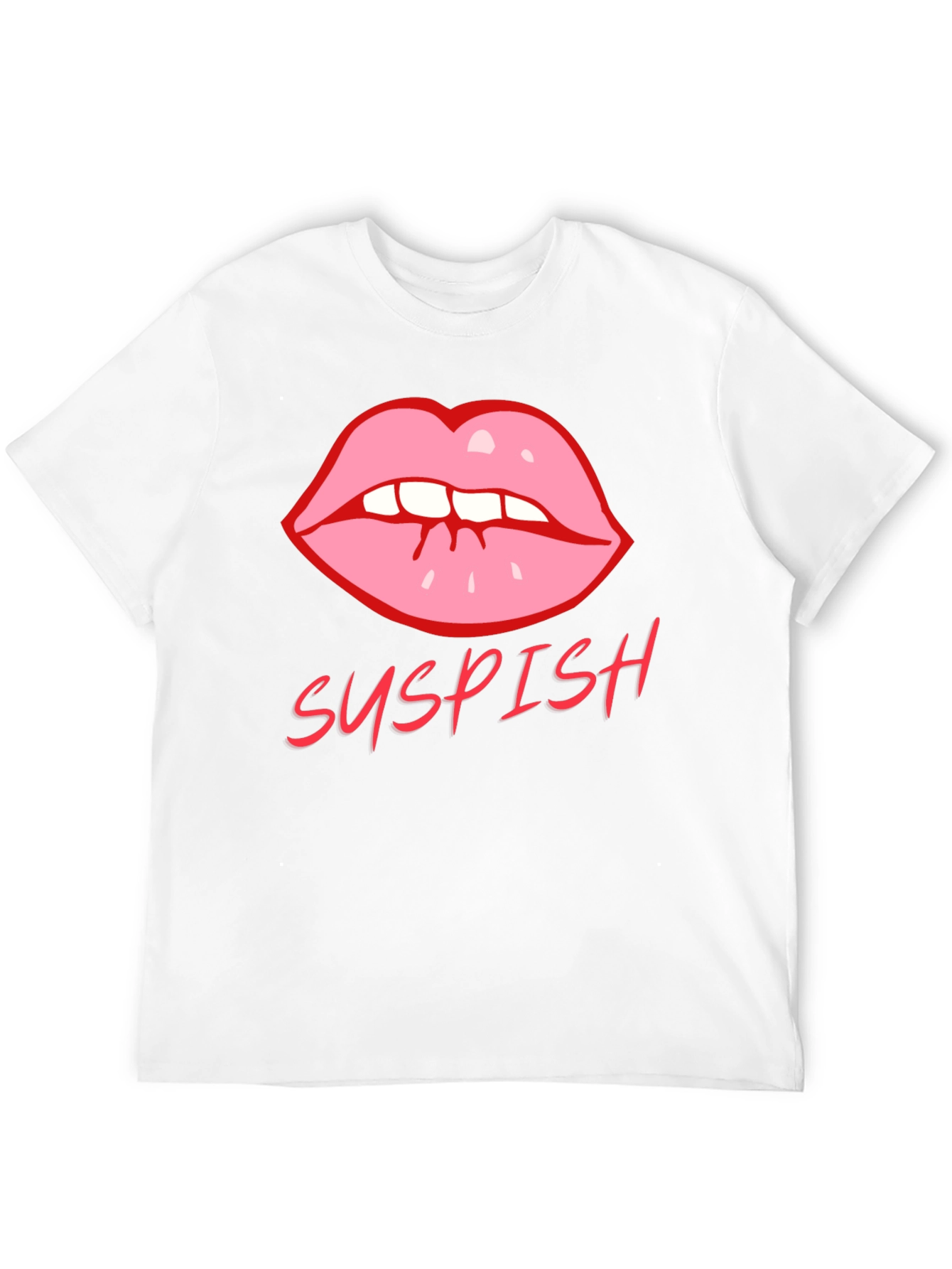 Suspish Lips Graphic Tee - Black