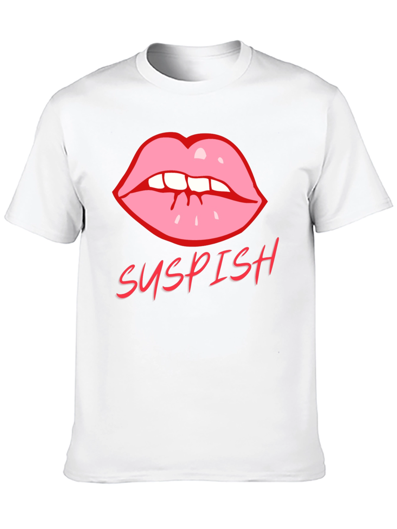 Suspish Lips Graphic Tee - Black
