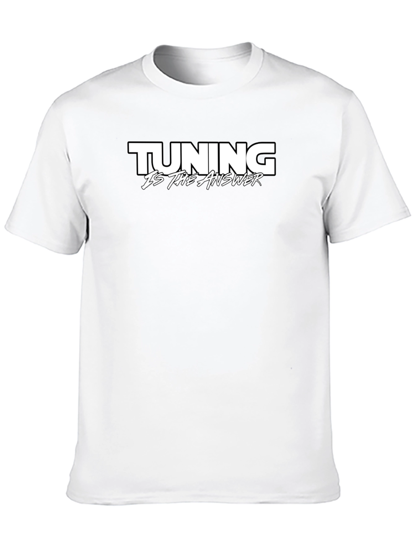 Tuning Is The Answer Black T-Shirt