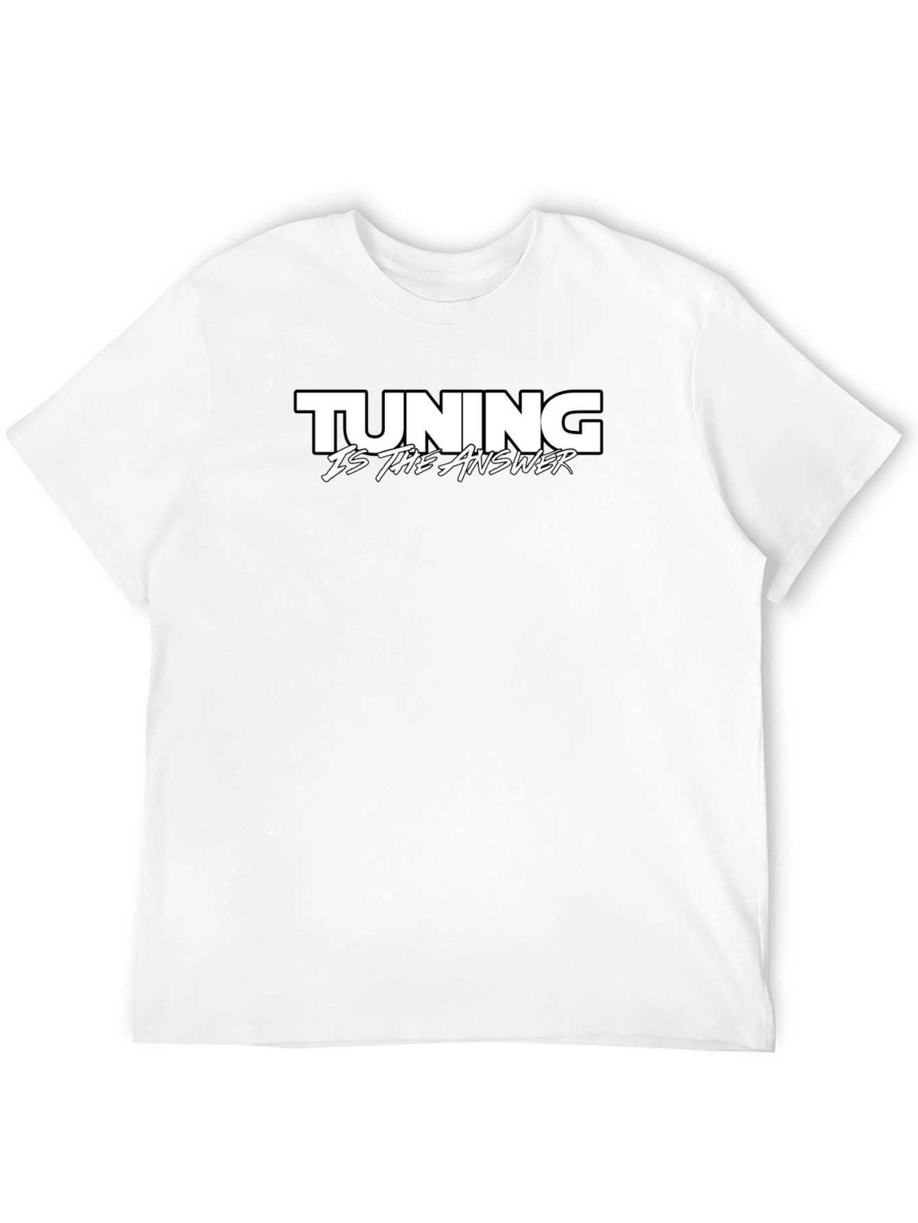 Tuning Is The Answer Black T-Shirt