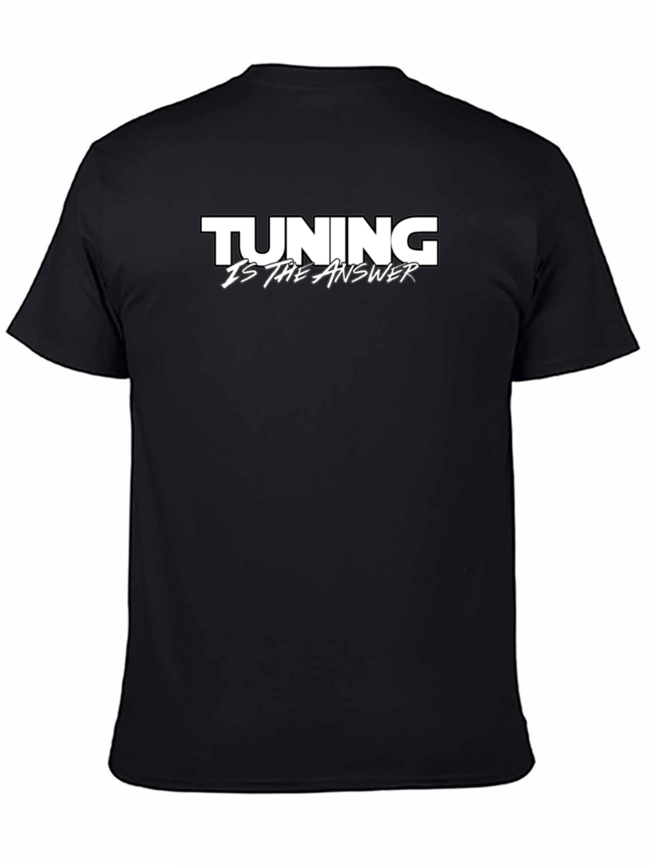 Tuning Is The Answer Black T-Shirt