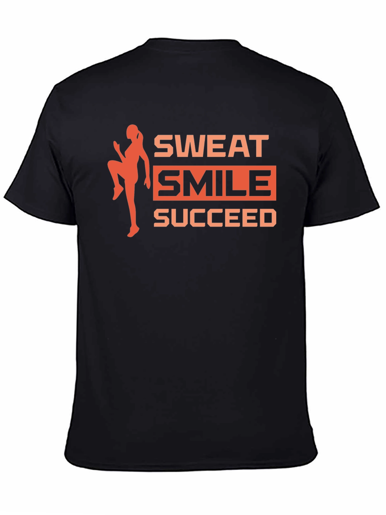 Sweat Smile Succeed Graphic Tee - Black