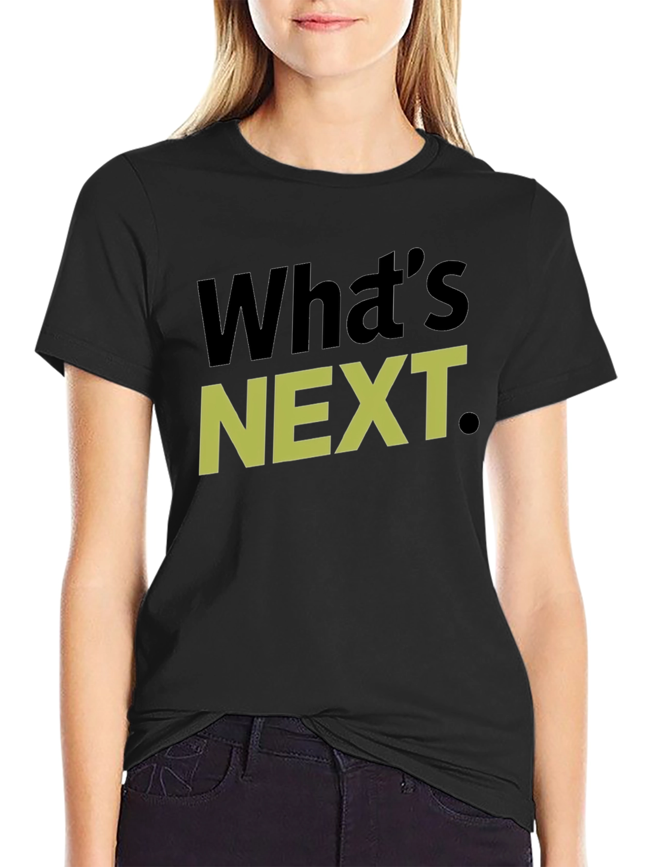 Whats Next T-Shirt Graphic Tee Casual Wear