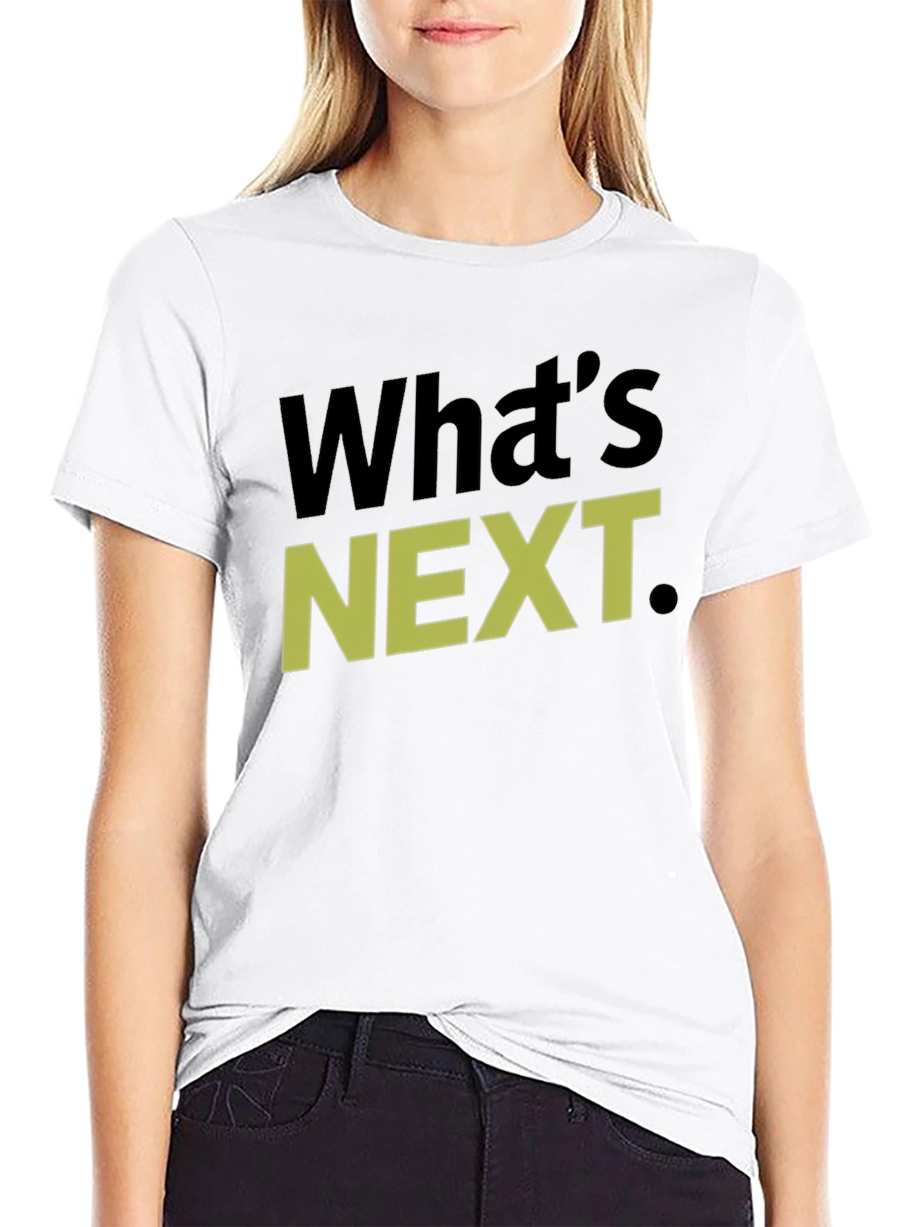 Whats Next T-Shirt Graphic Tee Casual Wear