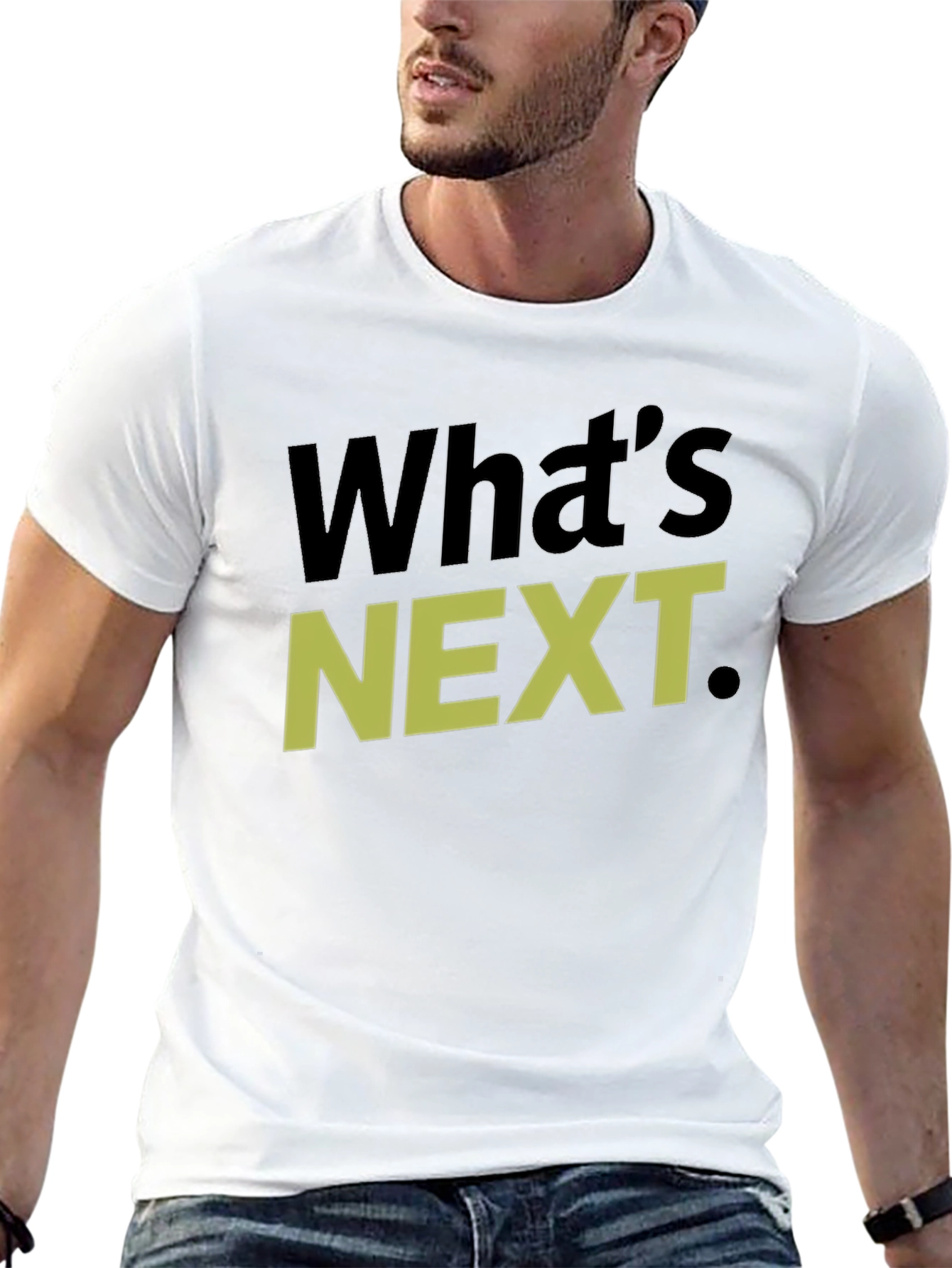Whats Next T-Shirt Graphic Tee Casual Wear