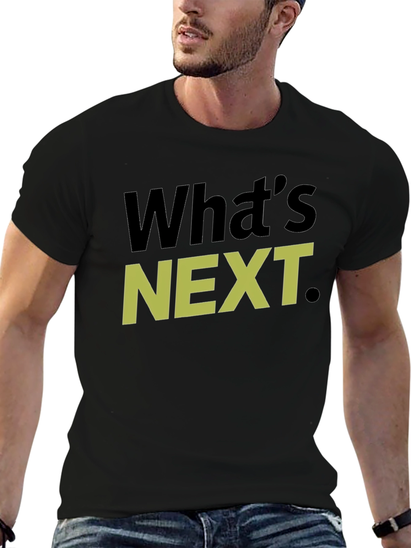 Whats Next T-Shirt Graphic Tee Casual Wear