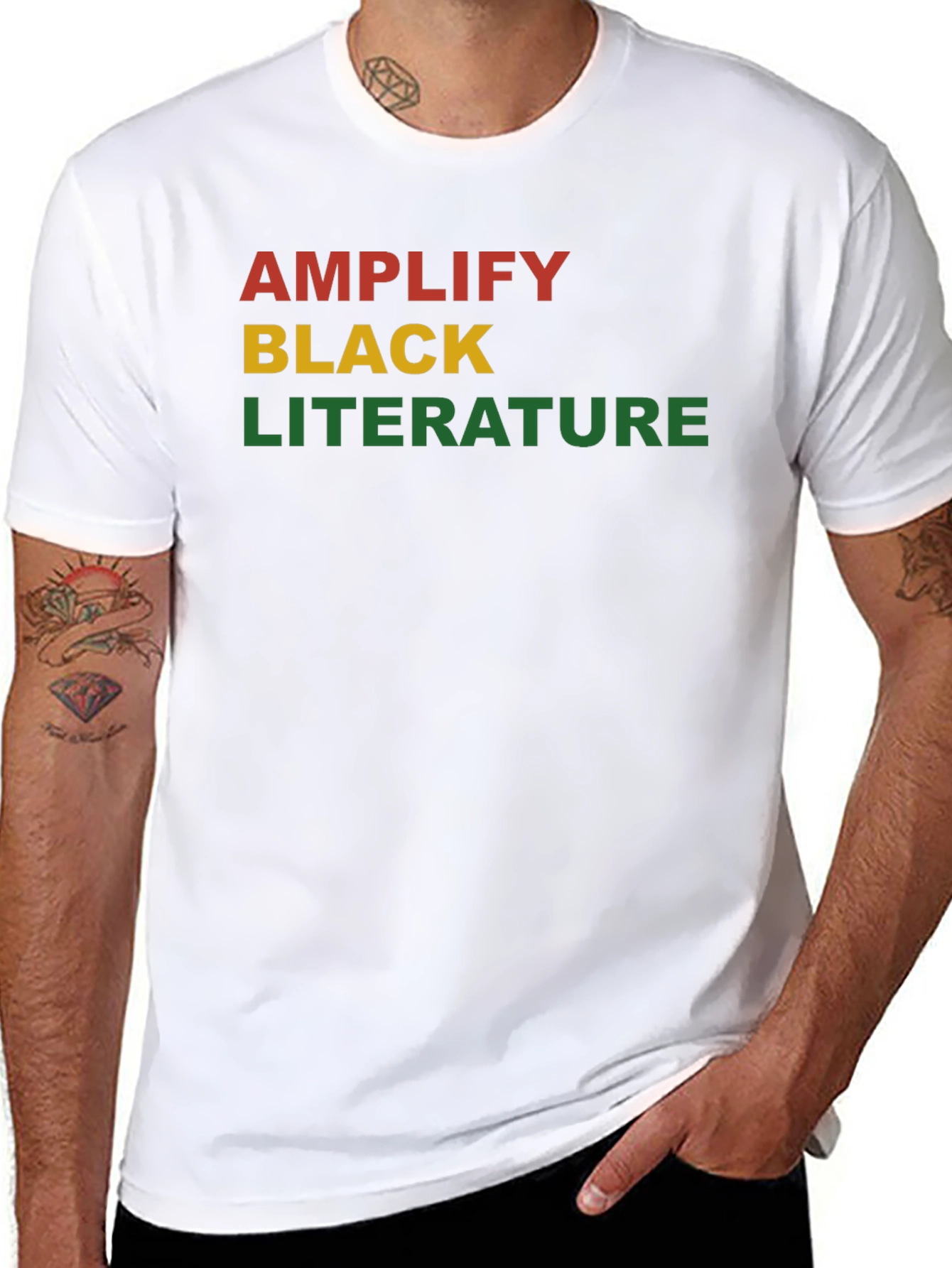 Amplify Black Literature Graphic T-Shirt