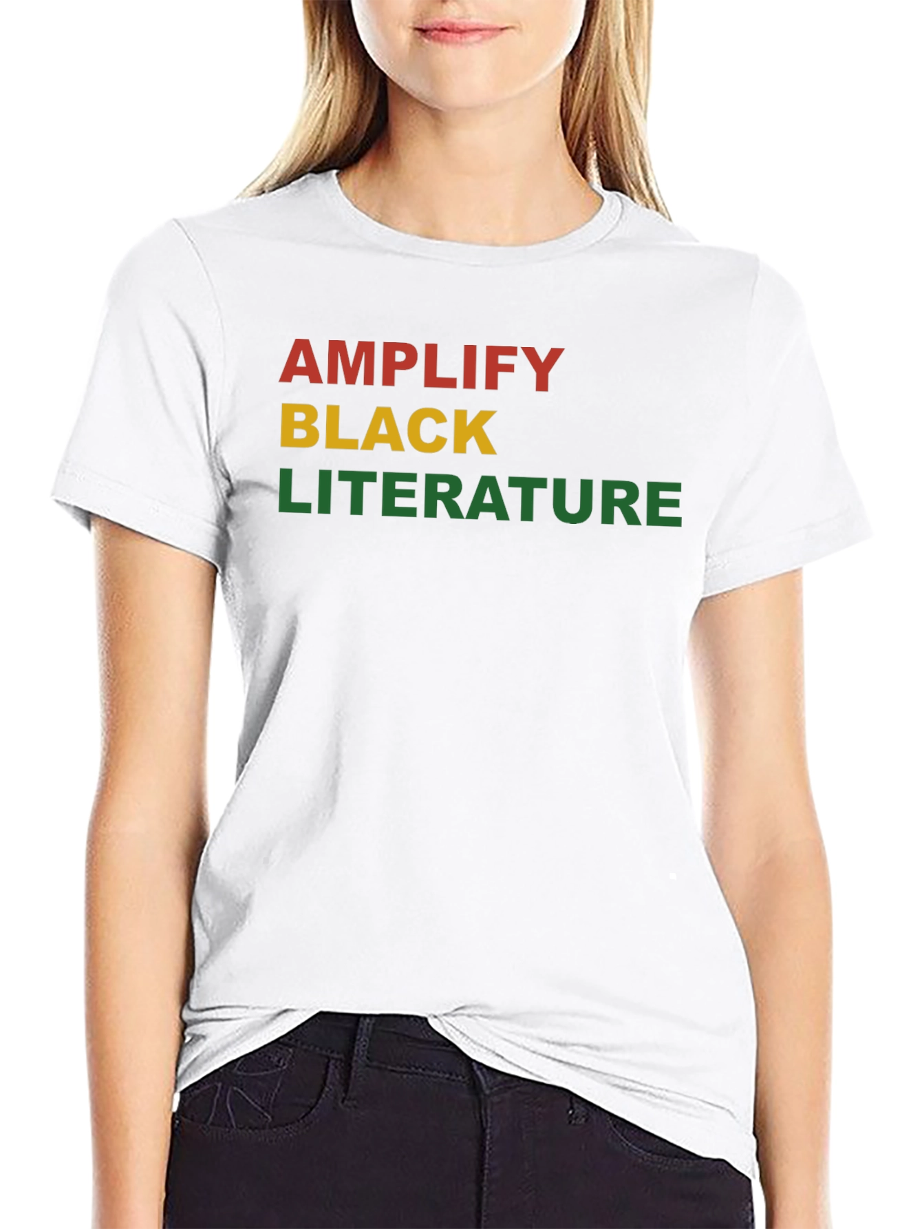 Amplify Black Literature Graphic T-Shirt