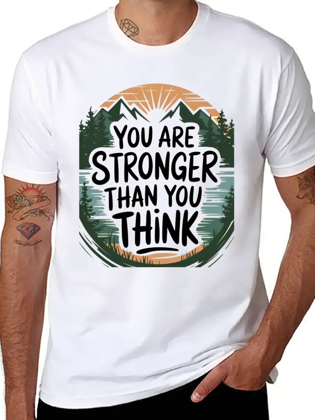 "Inspirational Strength T-Shirt Fo3705 Classic Fit Graphic Tee For Daily Comfort – Unisex Cotton Shirt