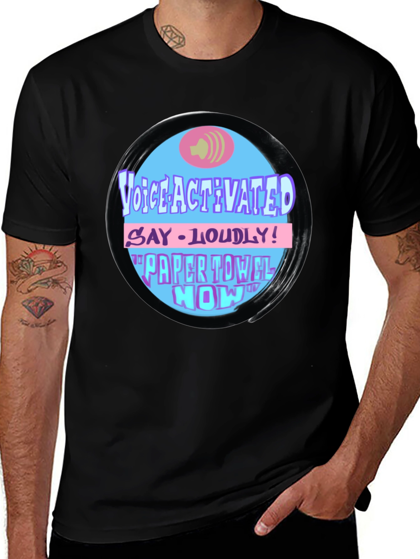 Voice Activated Paper Towel Novelty T-Shirt
