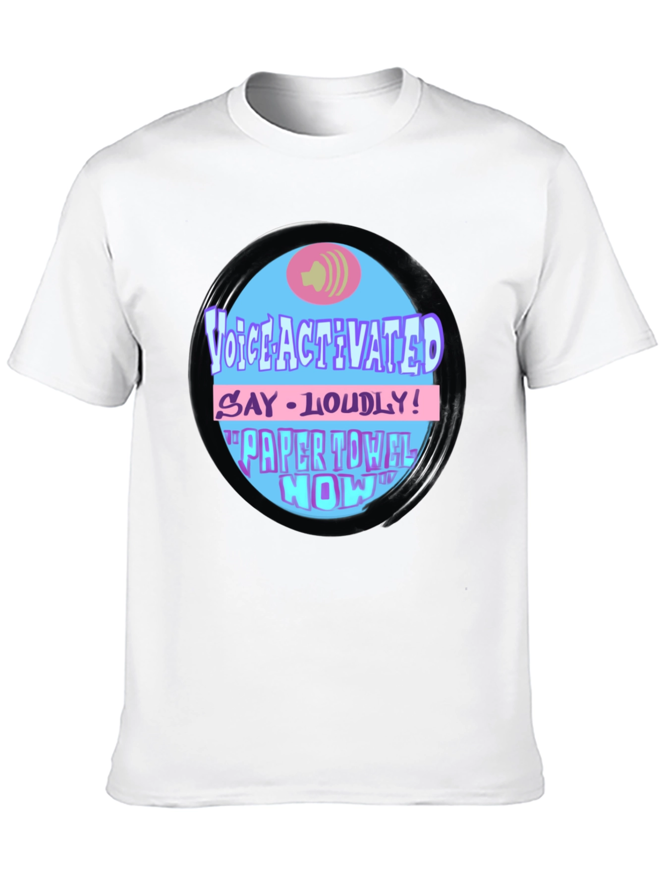 Voice Activated Paper Towel Novelty T-Shirt