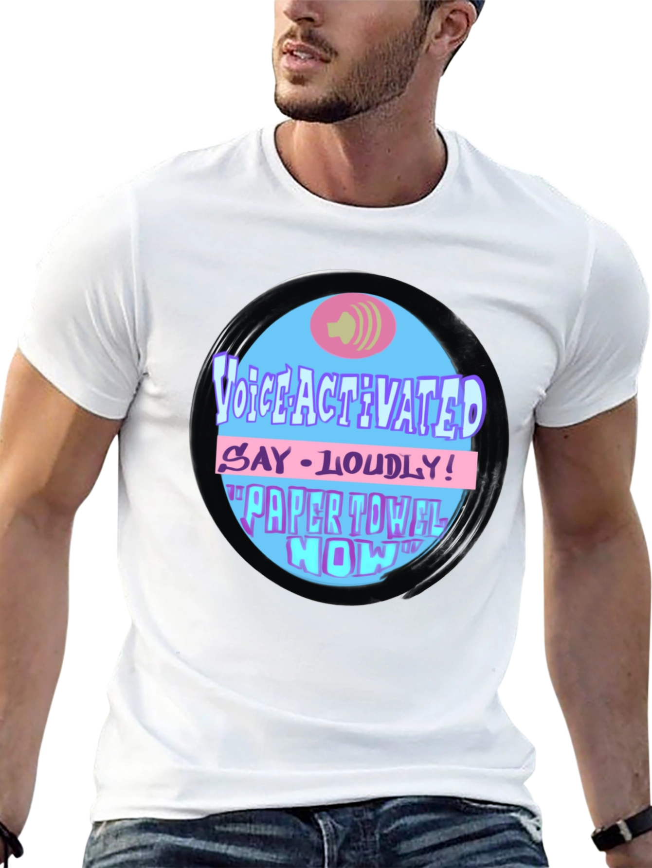 Voice Activated Paper Towel Novelty T-Shirt