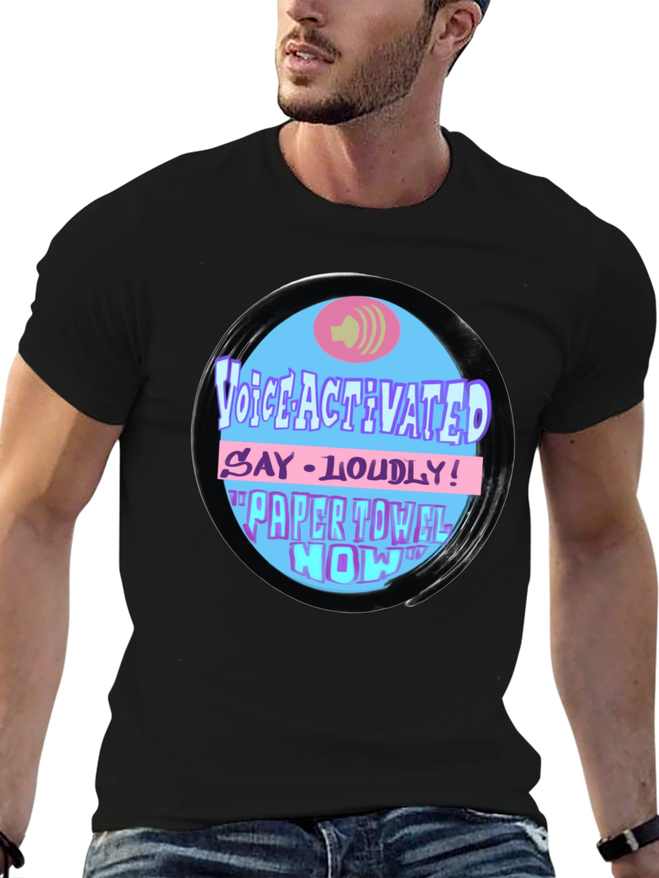 Voice Activated Paper Towel Novelty T-Shirt