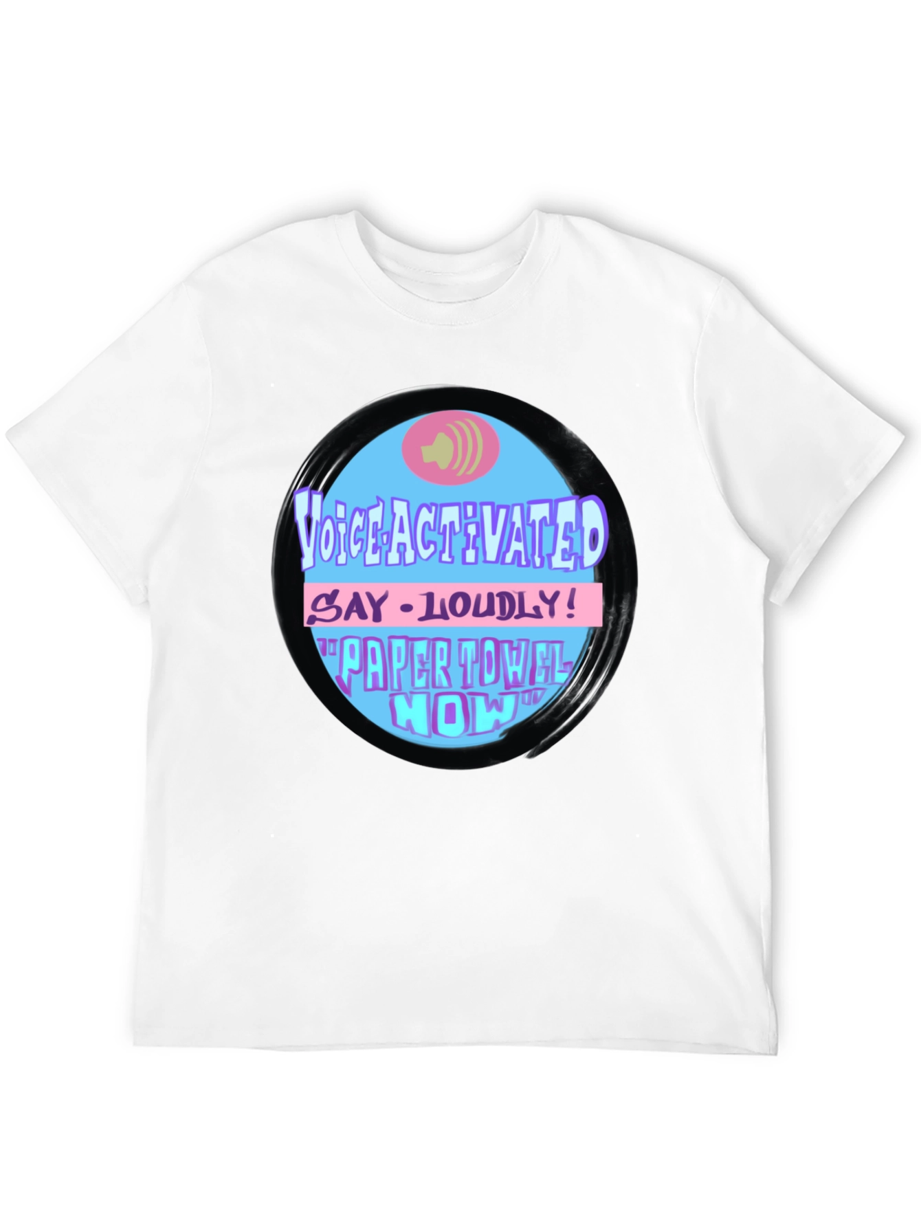Voice Activated Paper Towel Novelty T-Shirt