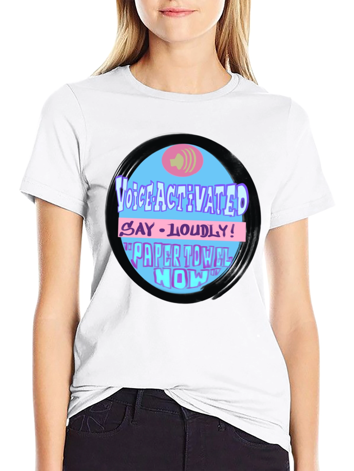 Voice Activated Paper Towel Novelty T-Shirt