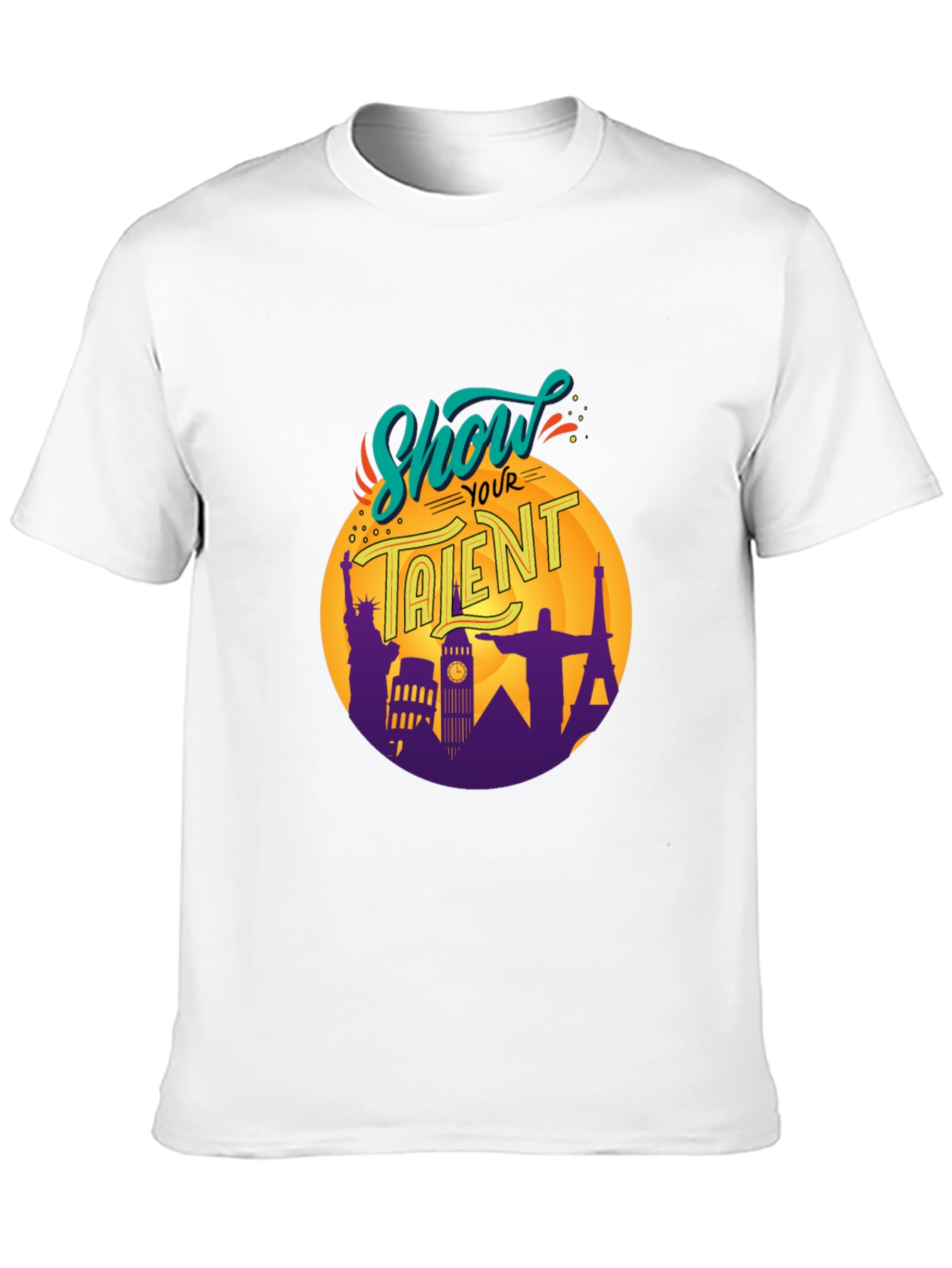 Show Your Talent Black Graphic T-Shirt