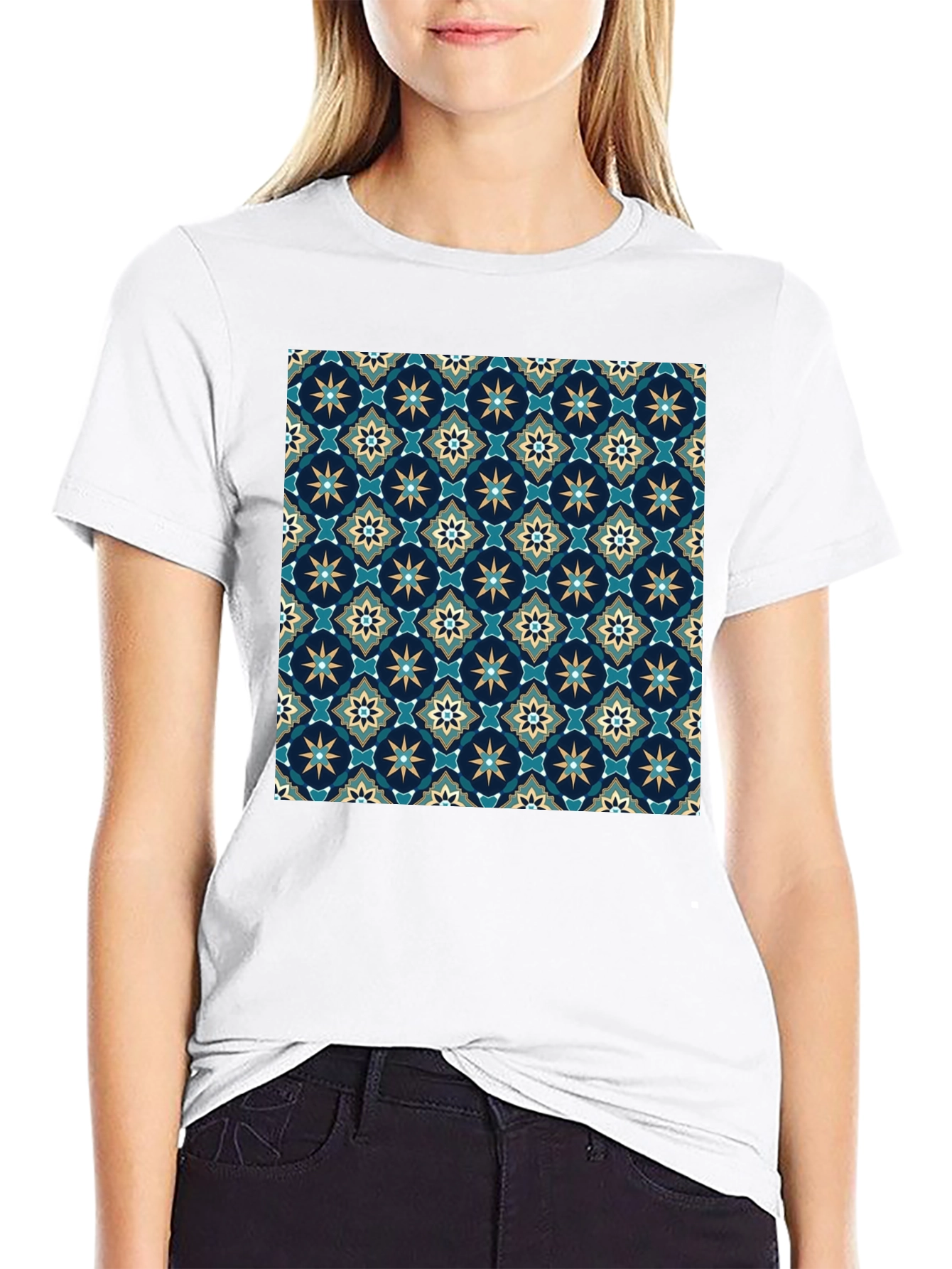 Stylish Patterned Tee - Unique Graphic Print