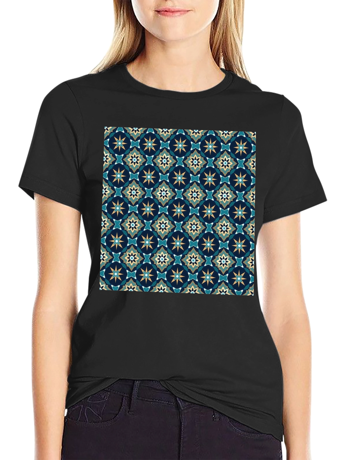 Stylish Patterned Tee - Unique Graphic Print