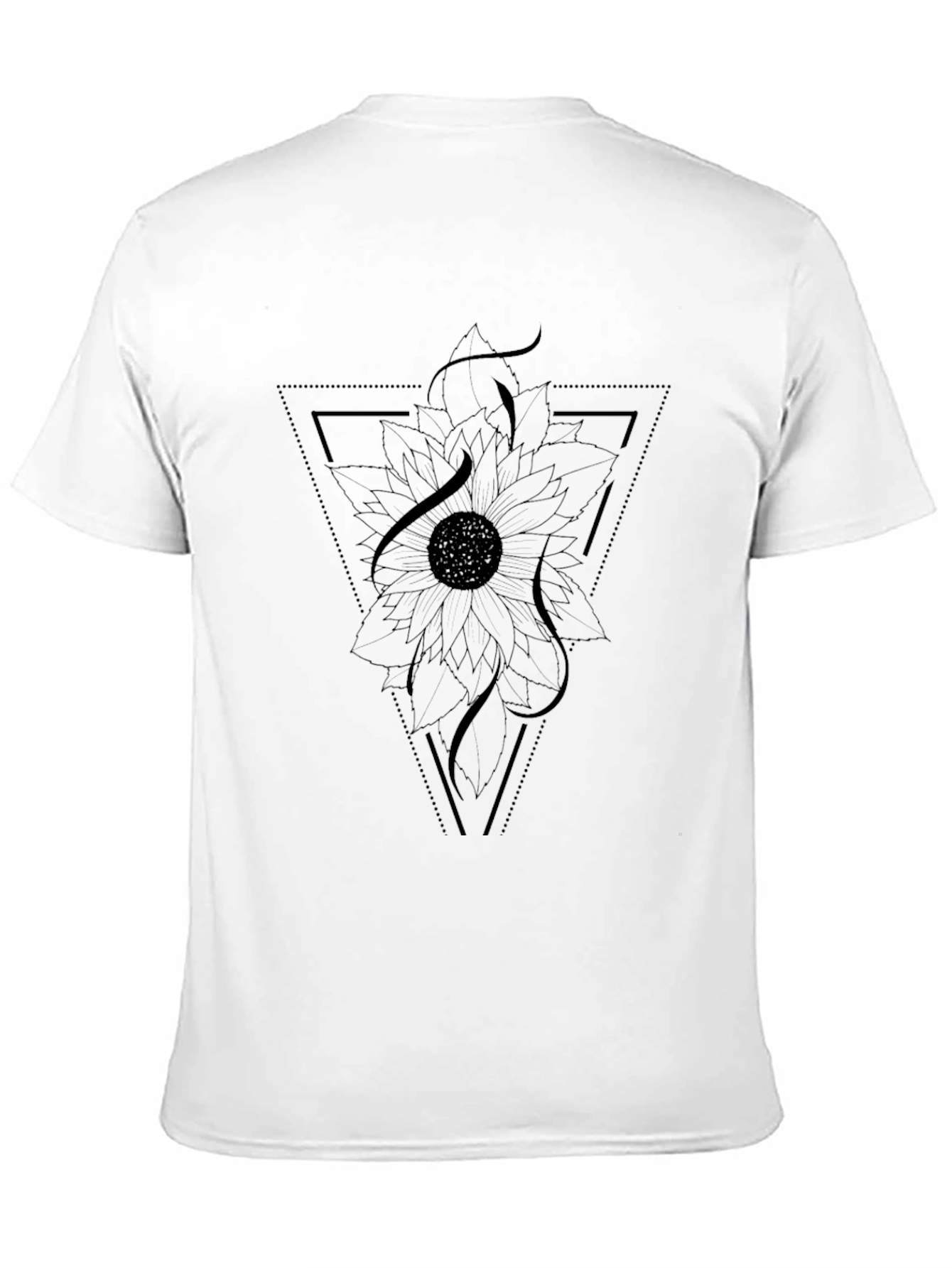 Sunflower Geometric Black T-Shirt
