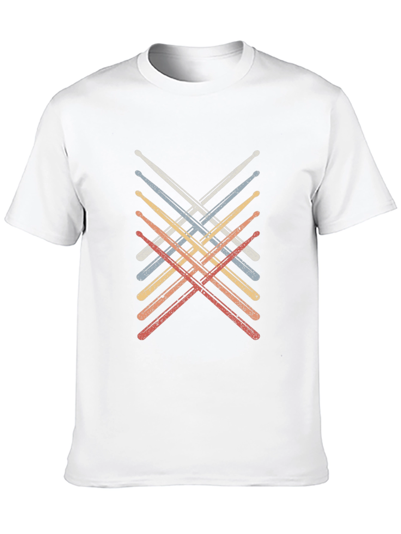 Retro Drum Sticks Music T-Shirt