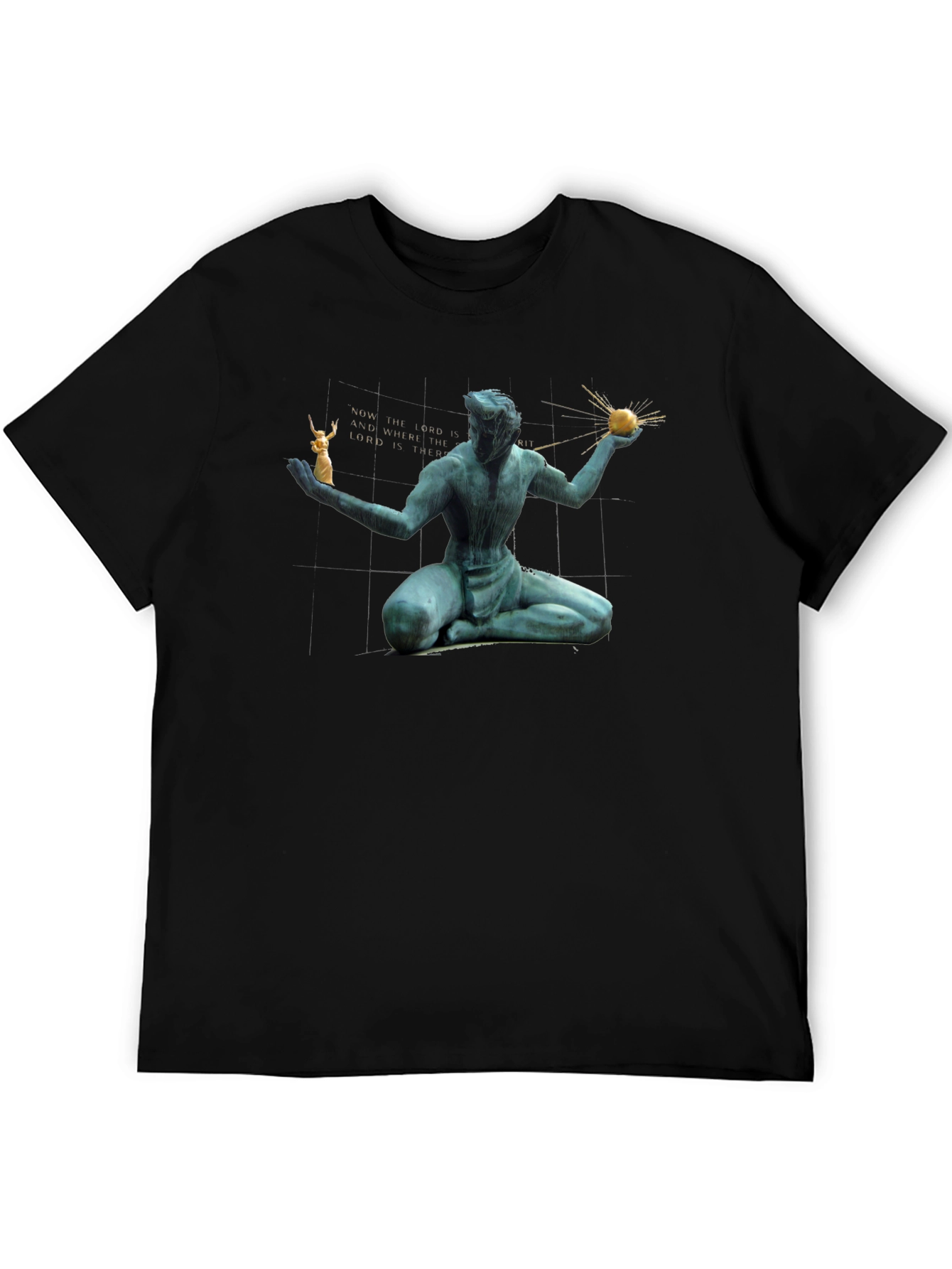 Statue Graphic Black T-Shirt
