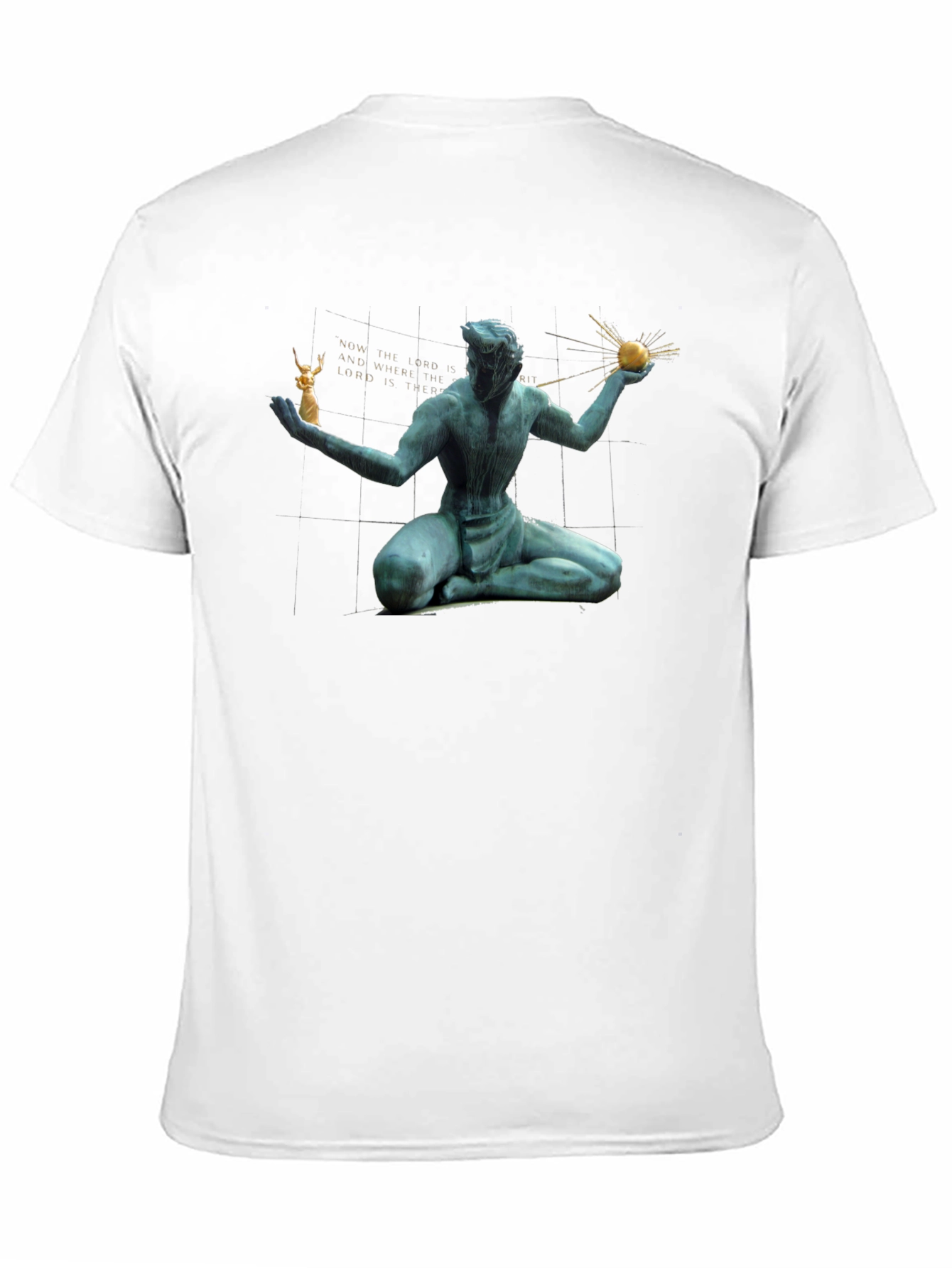 Statue Graphic Black T-Shirt