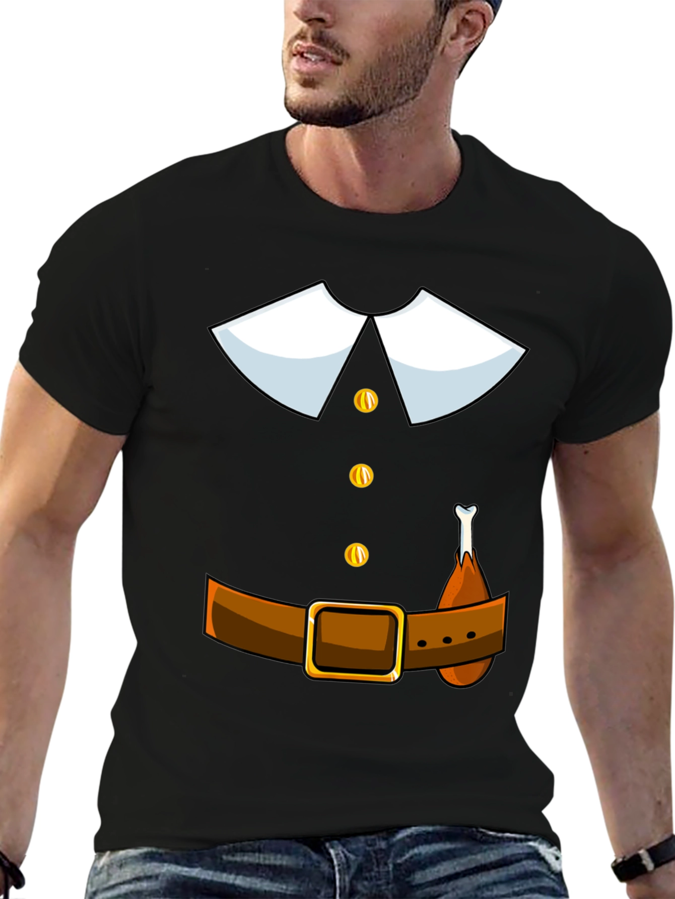 Thanksgiving Pilgrim T-Shirt Costume Apparel