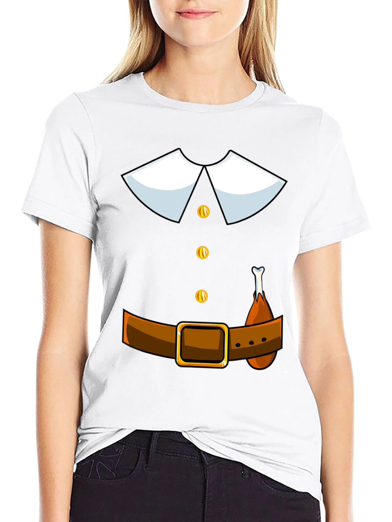 Thanksgiving Pilgrim T-Shirt Costume Apparel