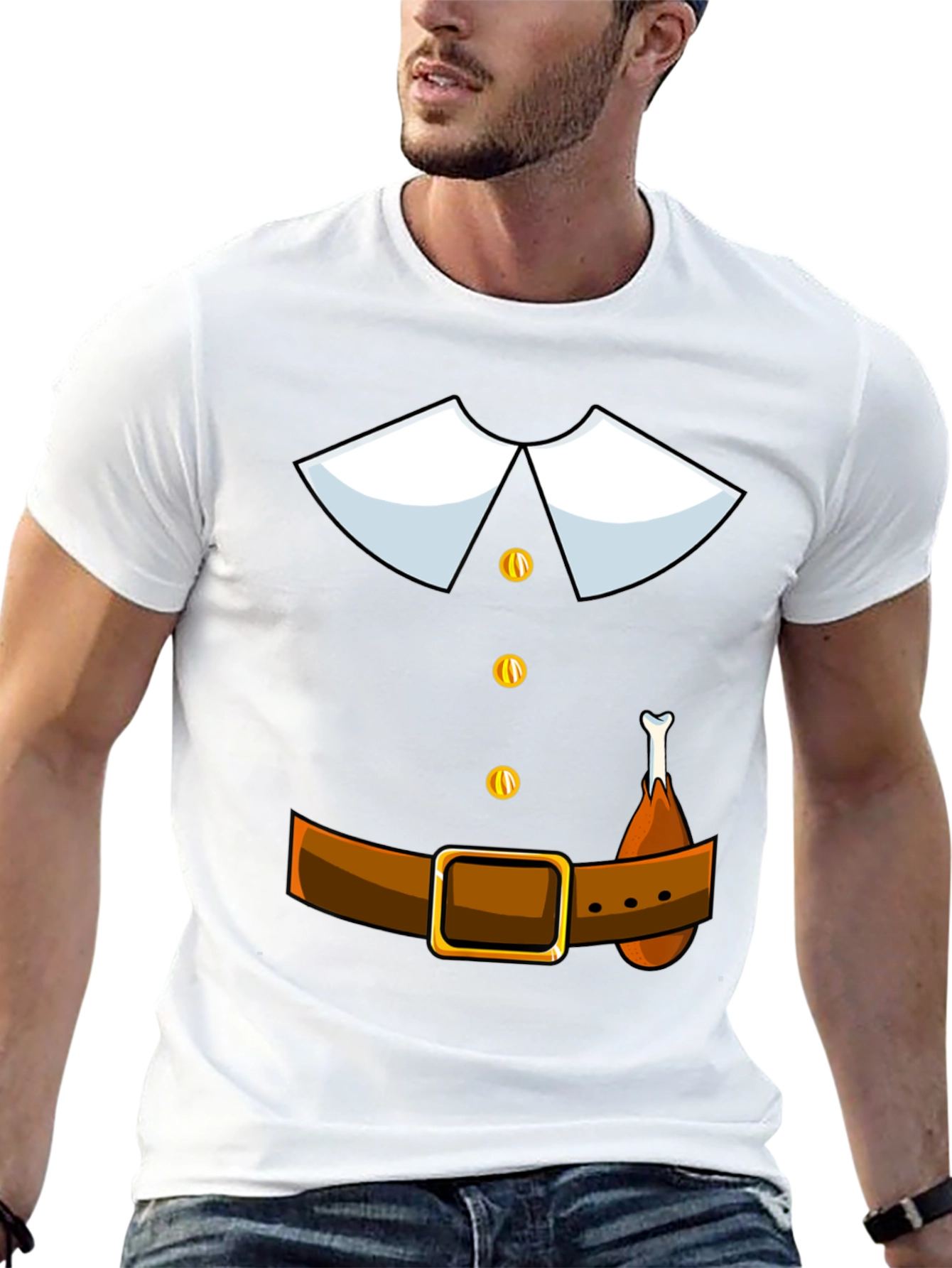 Thanksgiving Pilgrim T-Shirt Costume Apparel