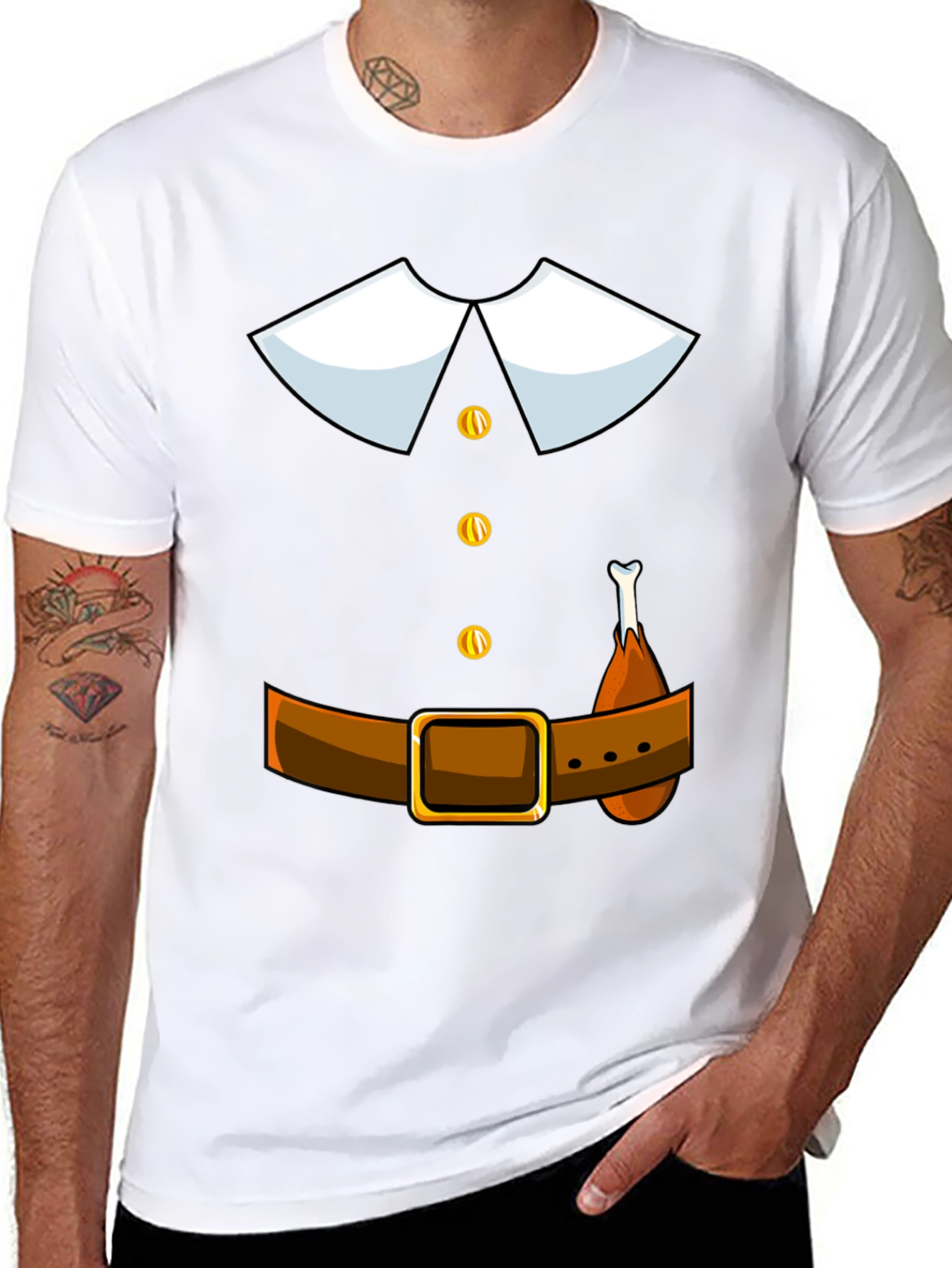 Thanksgiving Pilgrim T-Shirt Costume Apparel