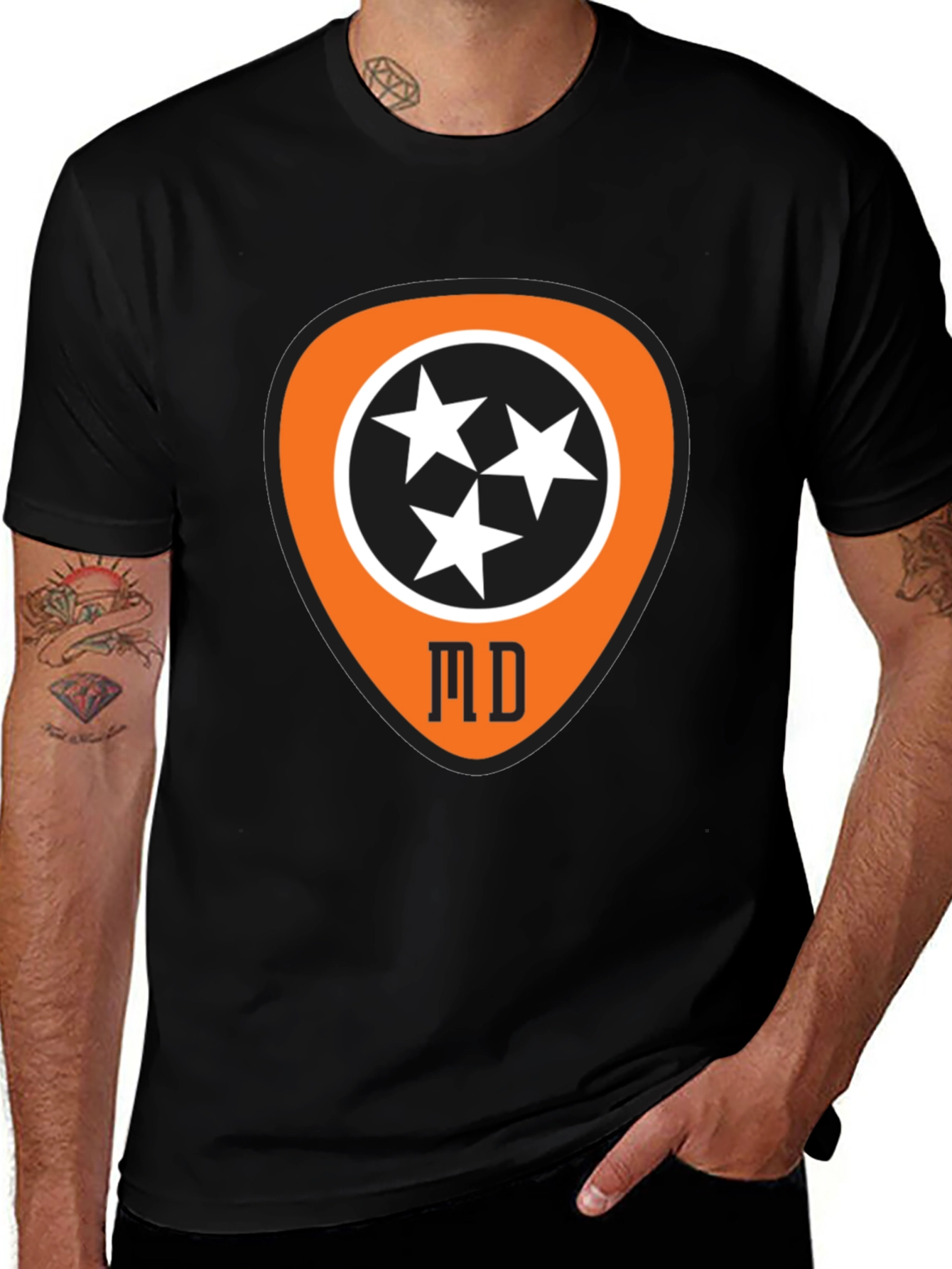 Tennessee Guitar Pick T-Shirt - Music City Style