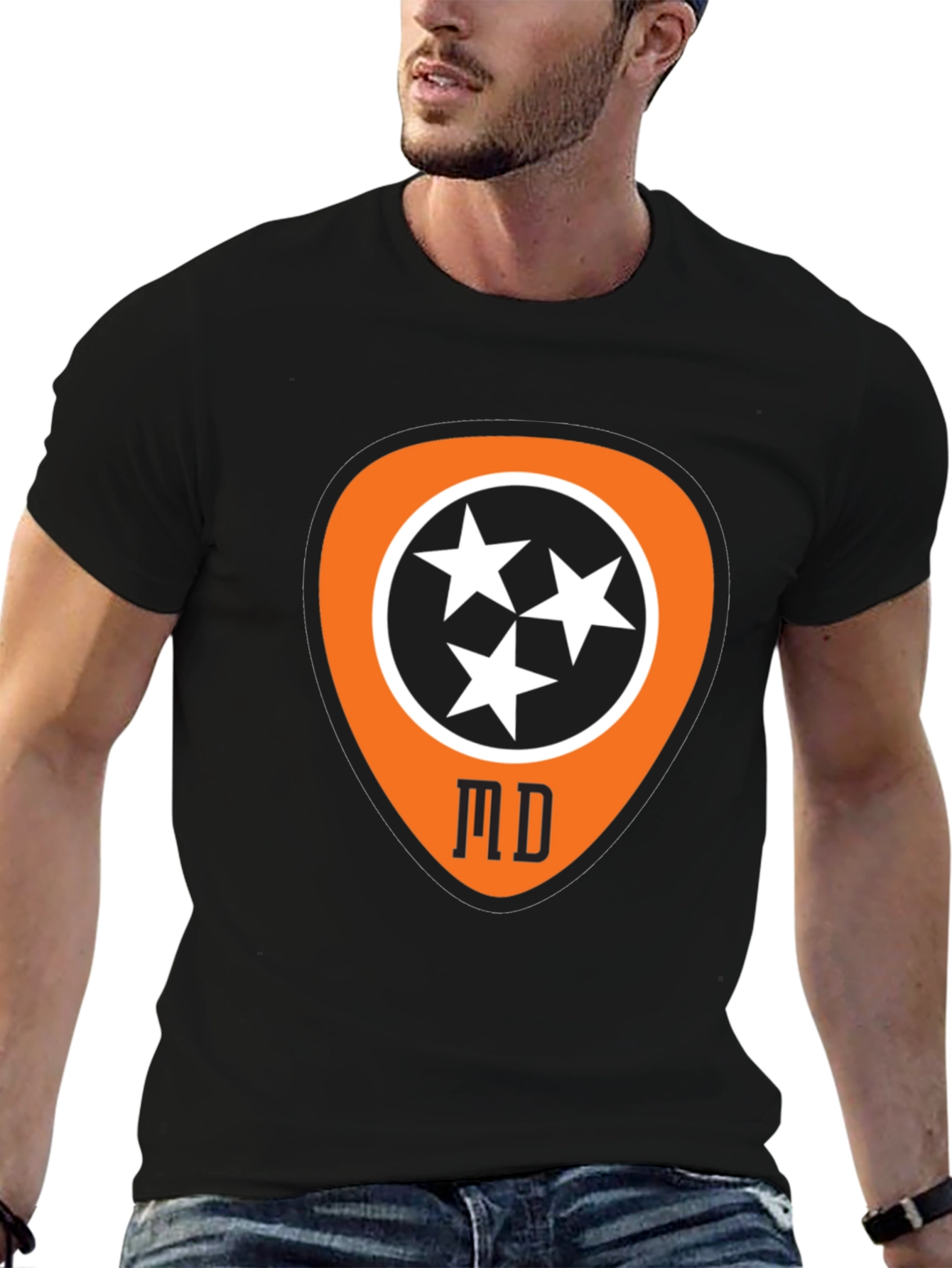 Tennessee Guitar Pick T-Shirt - Music City Style