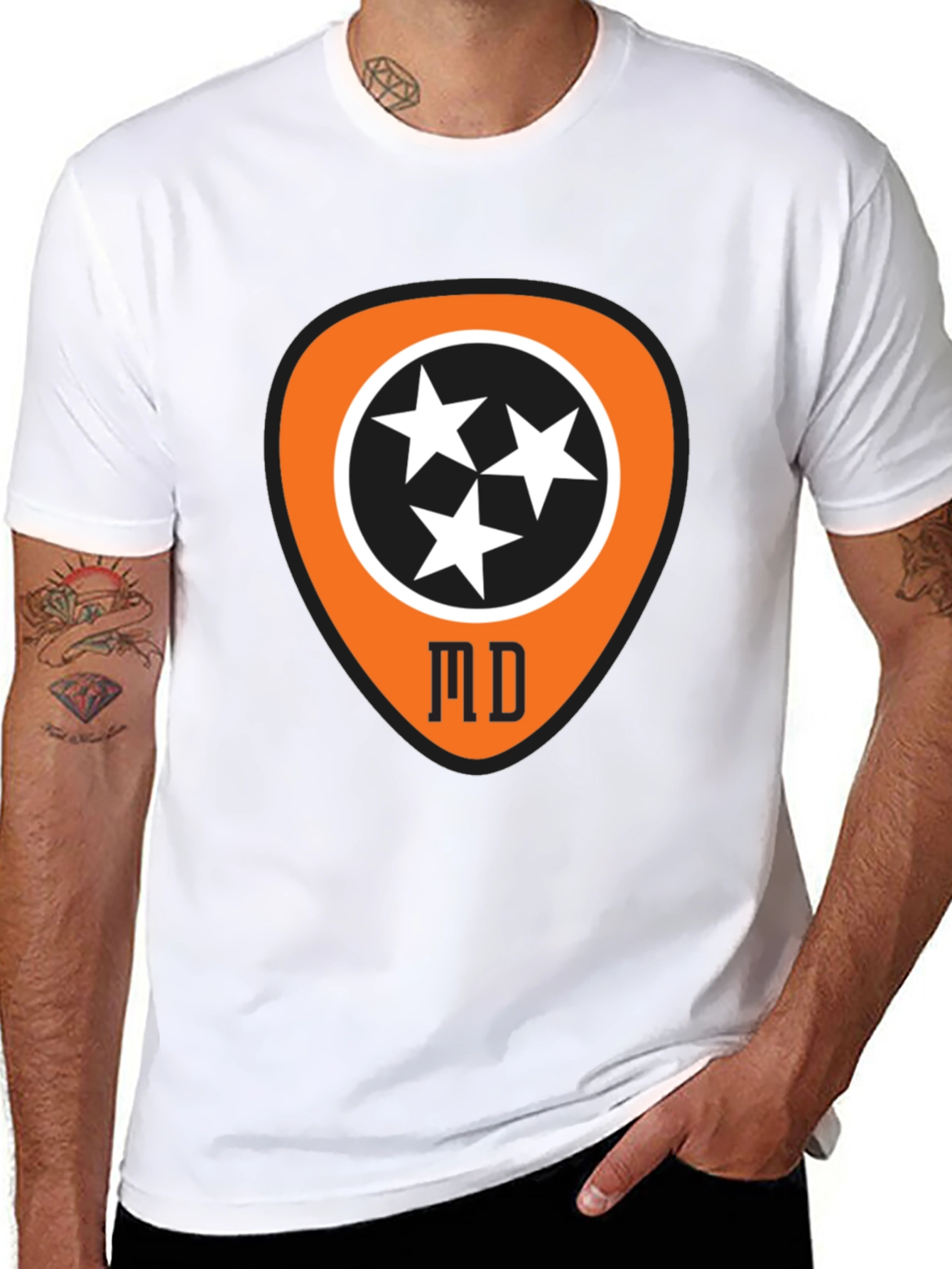 Tennessee Guitar Pick T-Shirt - Music City Style