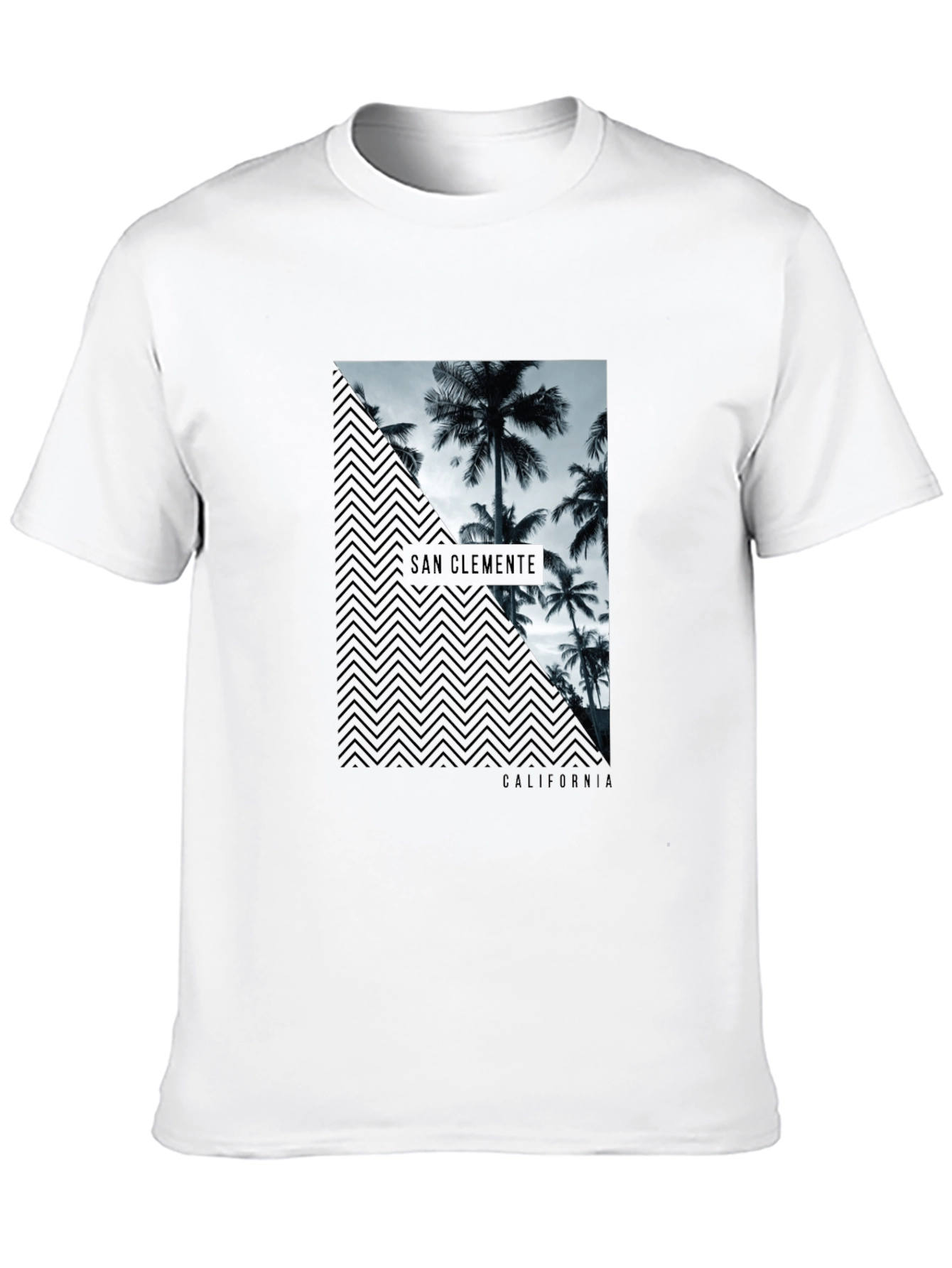 San Clemente California Graphic Tee - Black
