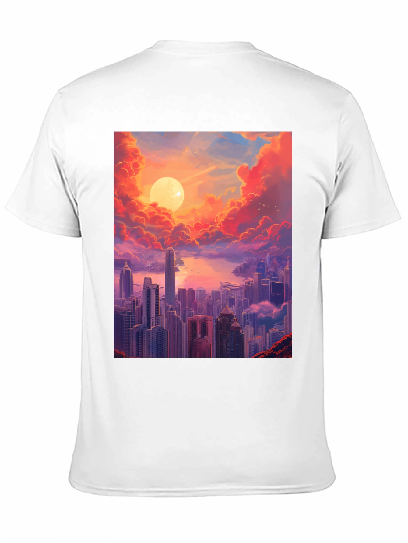 Sunset Cityscape Graphic Tee