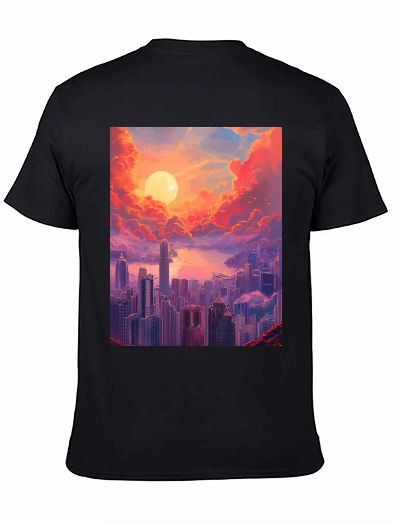 Sunset Cityscape Graphic Tee