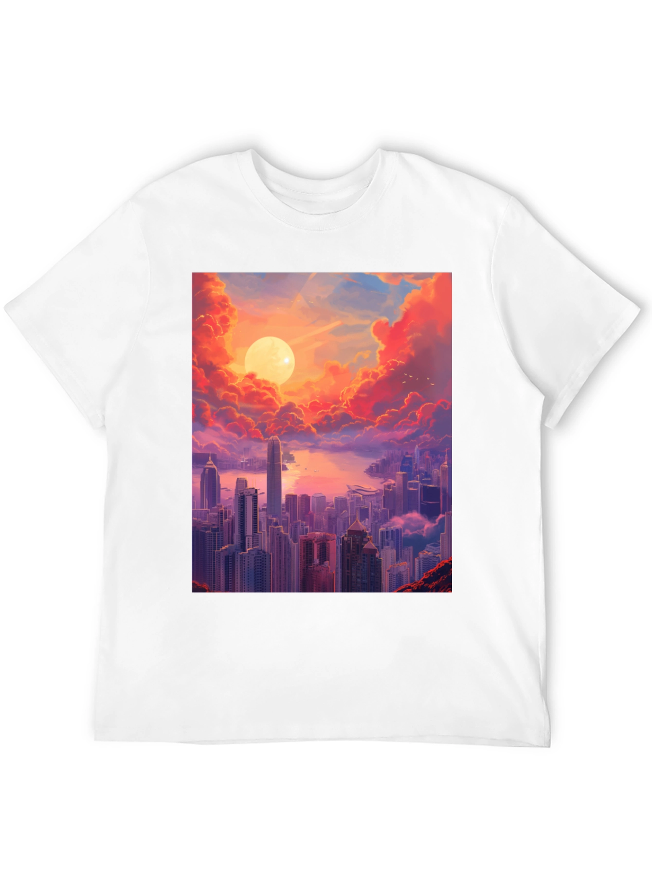 Sunset Cityscape Graphic Tee