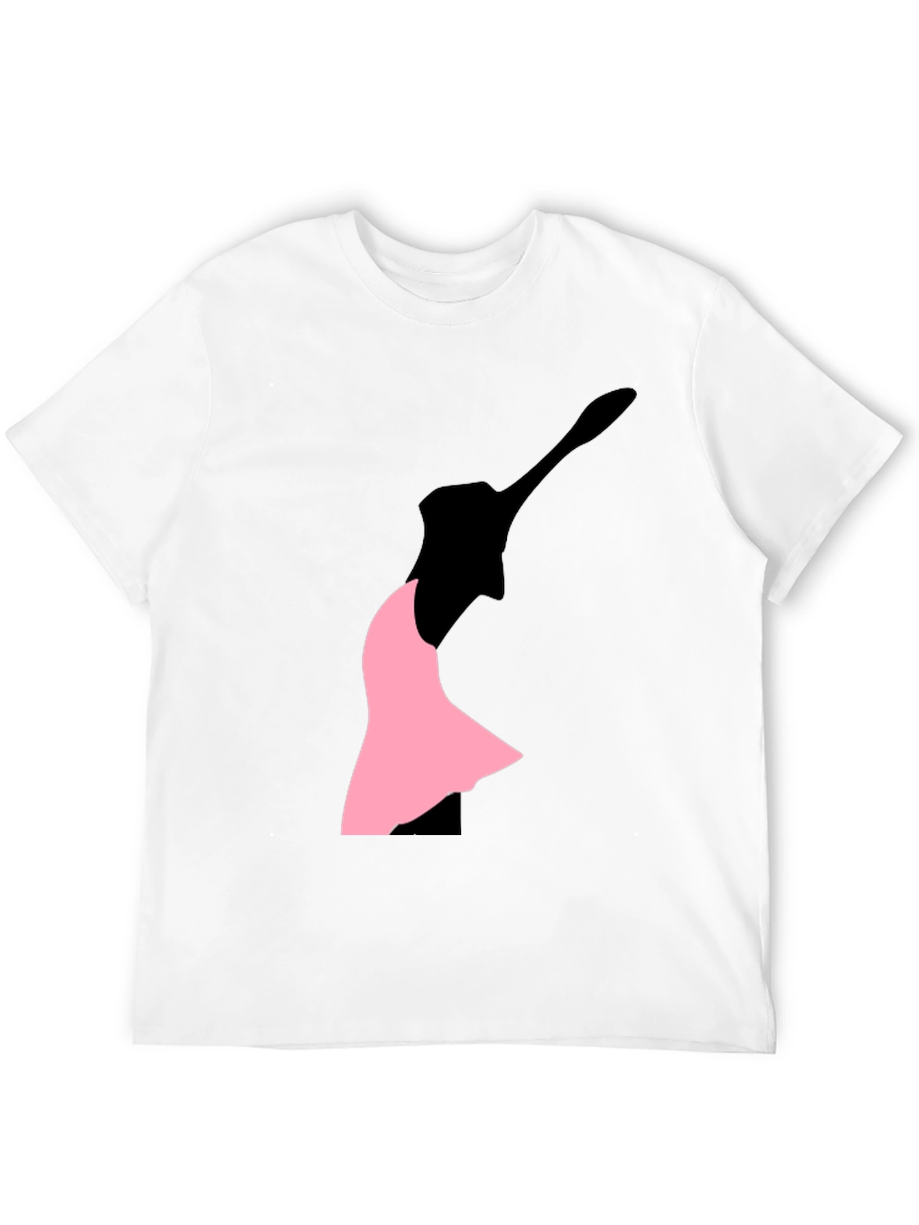 Ballet Silhouette Graphic Tee - Black Cotton Blend