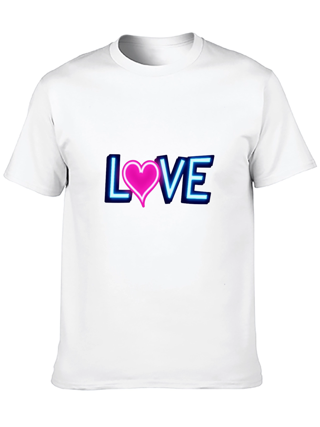 Neon Love Graphic T-Shirt - Trendy Casual Wear