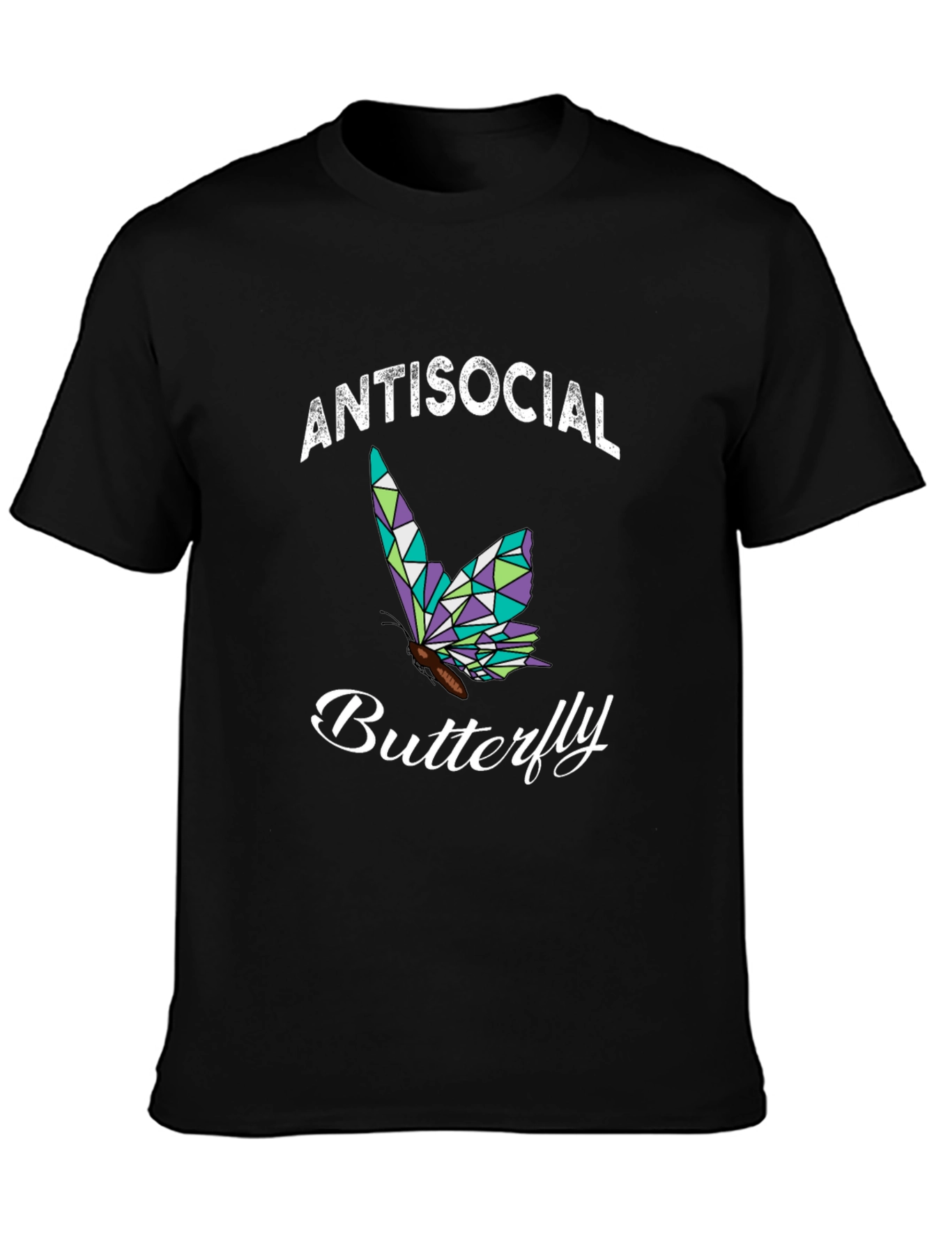Antisocial Butterfly Graphic T-Shirt