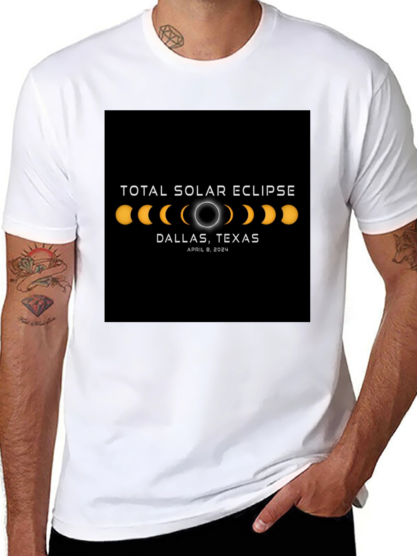 Total Solar Eclipse Dallas Texas April 8 2024 T-Shirt