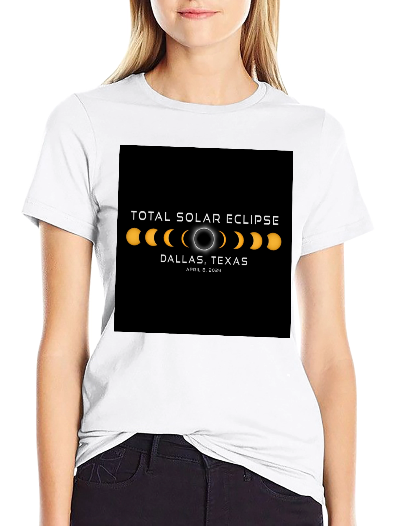 Total Solar Eclipse Dallas Texas April 8 2024 T-Shirt