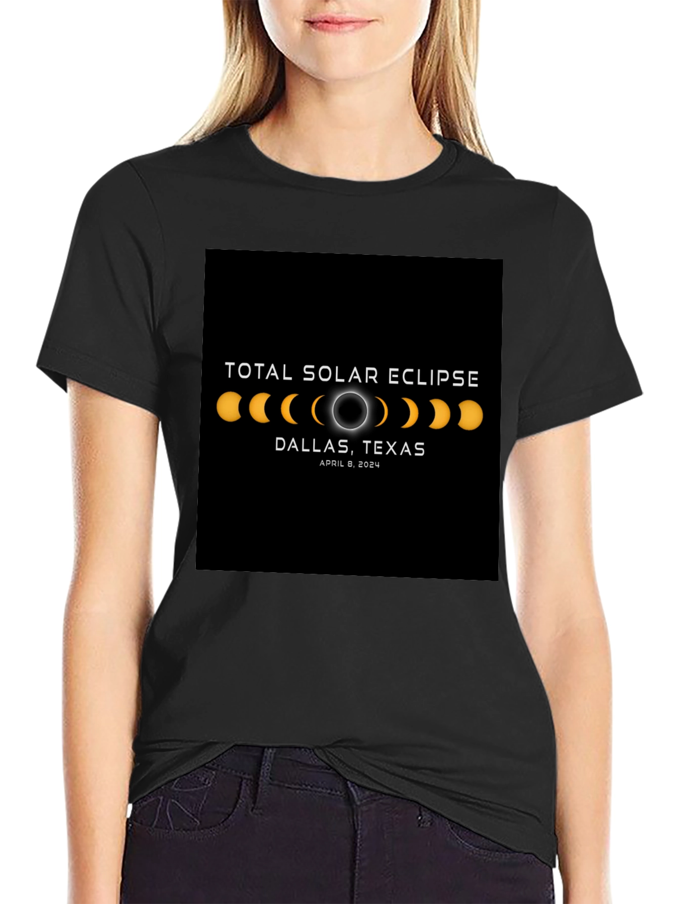 Total Solar Eclipse Dallas Texas April 8 2024 T-Shirt