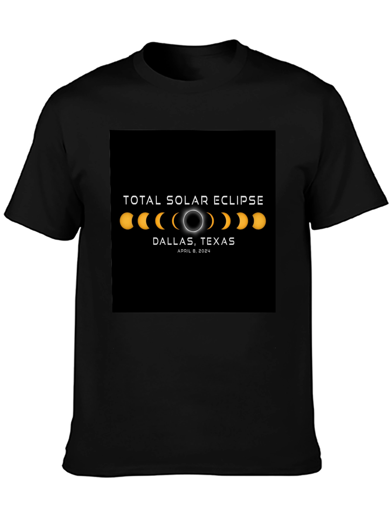 Total Solar Eclipse Dallas Texas April 8 2024 T-Shirt